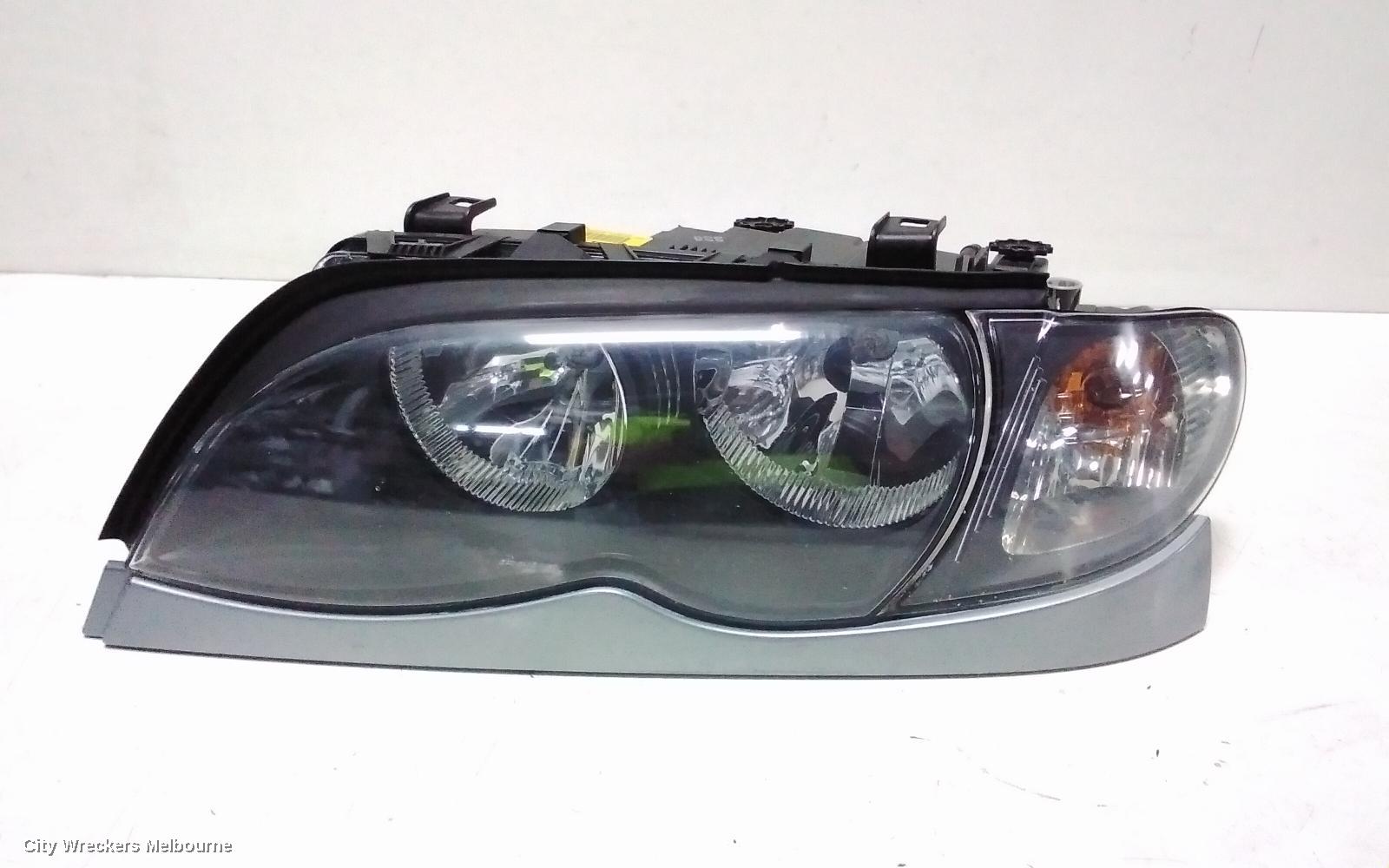 BMW 3 SERIES LEFT HEADLAMP, E46, CPE/CAB, STANDARD, AMBER FLASHER, 03/2003 - 07/2006