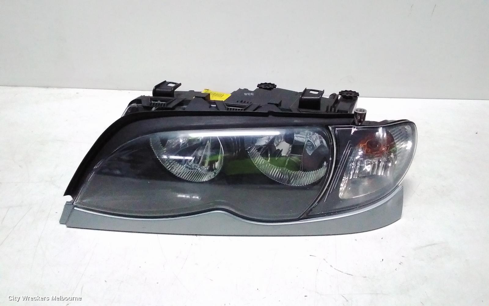 BMW 3 SERIES LEFT HEADLAMP, E46, CPE/CAB, STANDARD, AMBER FLASHER, 03/2003 - 07/2006