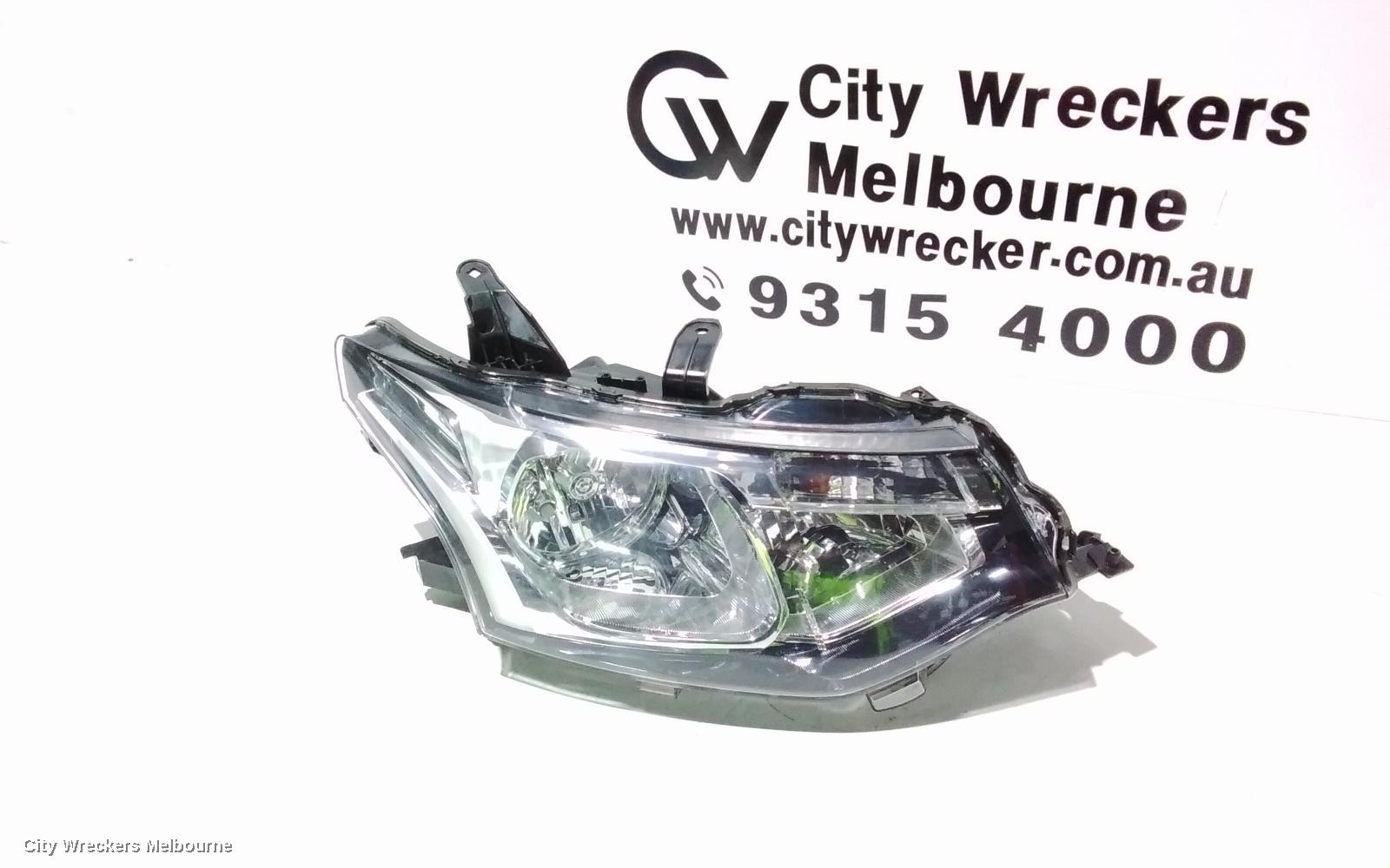 MITSUBISHI OUTLANDER RIGHT HEADLAMP, ZJ, HALOGEN, 10/2012 - 03/2015