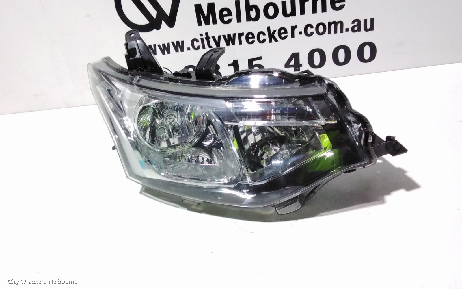 MITSUBISHI OUTLANDER RIGHT HEADLAMP, ZJ, HALOGEN, 10/2012 - 03/2015