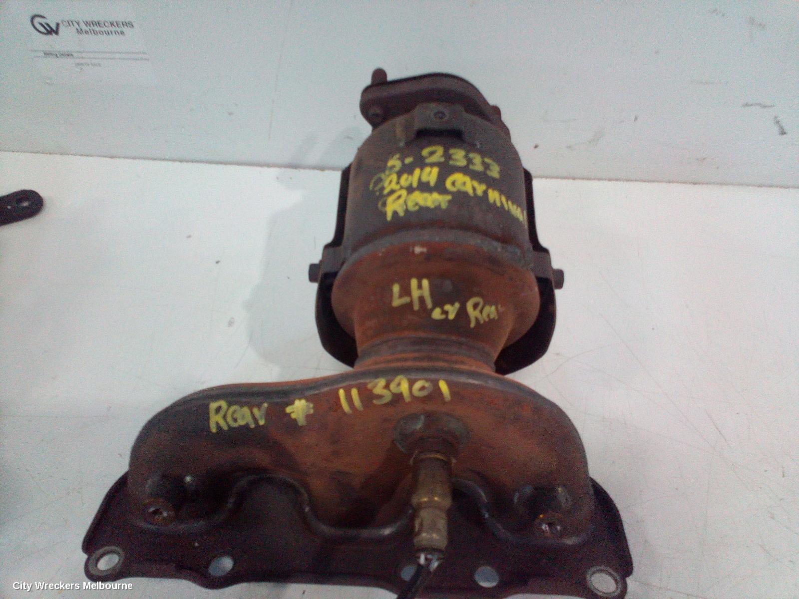 KIA CARNIVAL/GRAND CARNIVAL CATALYTIC CONVERTER, MANIFOLD-CAT TYPE, 3.5, PETROL, LH SIDE, VQ, 03/2010 - 12/2014