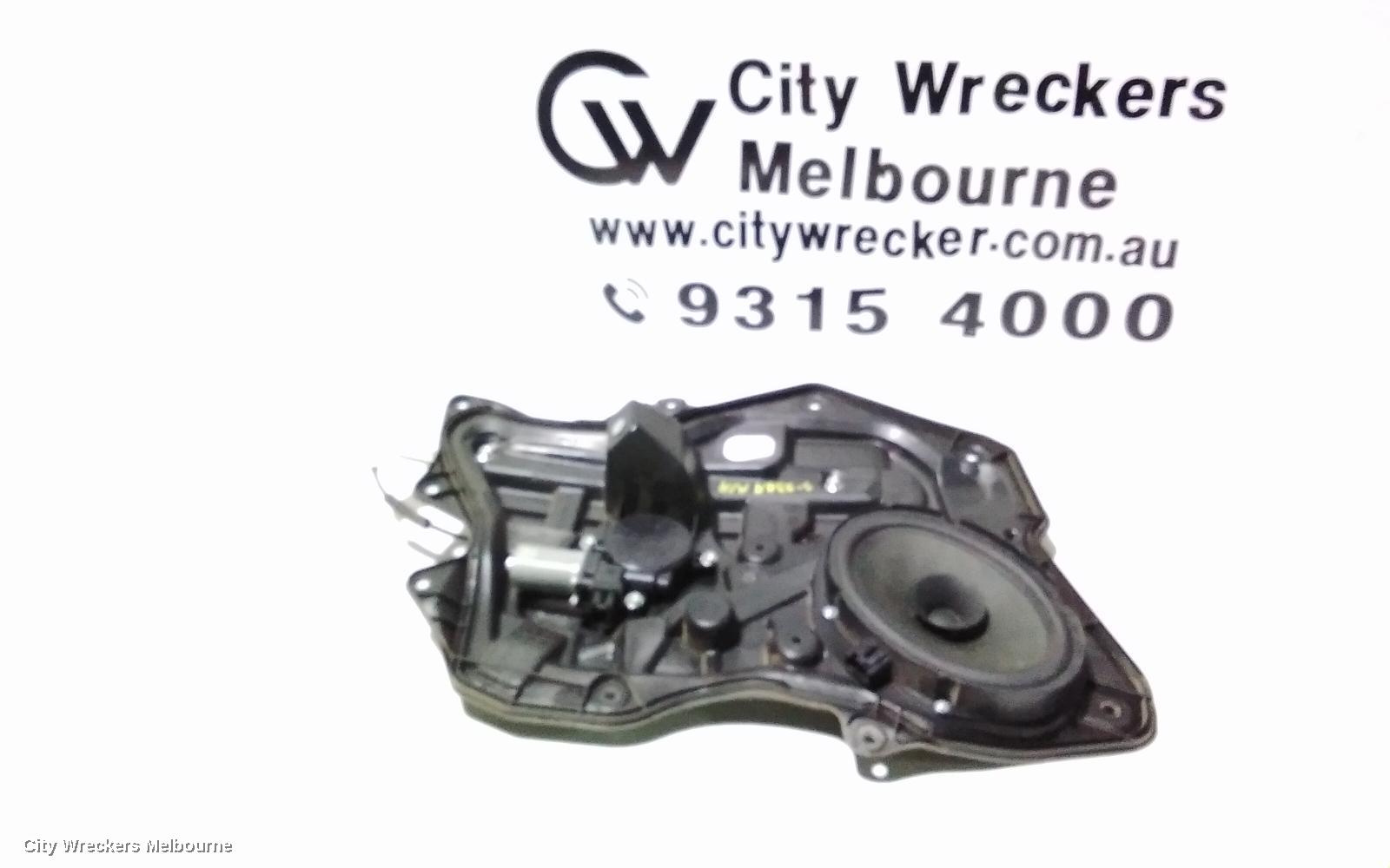 MAZDA 3 RIGHT REAR WND REG/MOTOR, BL, POWER, 04/2009 - 10/2013