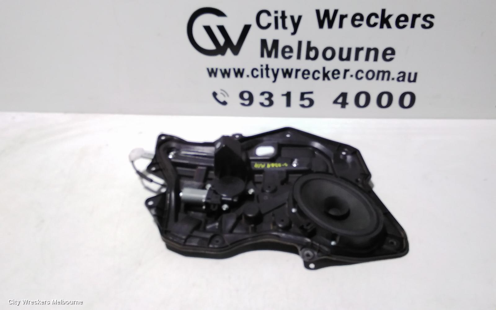 MAZDA 3 RIGHT REAR WND REG/MOTOR, BL, POWER, 04/2009 - 10/2013