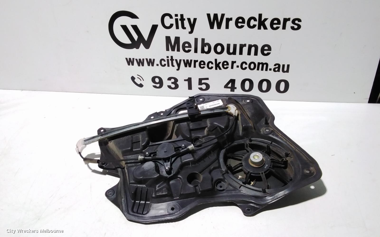 MAZDA 3 LEFT REAR WND REG/MOTOR, BL, POWER, 04/2009 - 10/2013