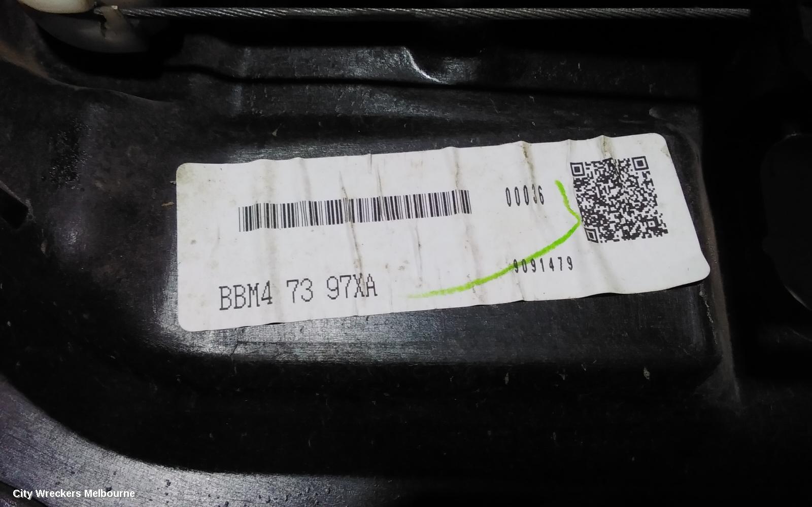 MAZDA 3 LEFT REAR WND REG/MOTOR, BL, POWER, 04/2009 - 10/2013