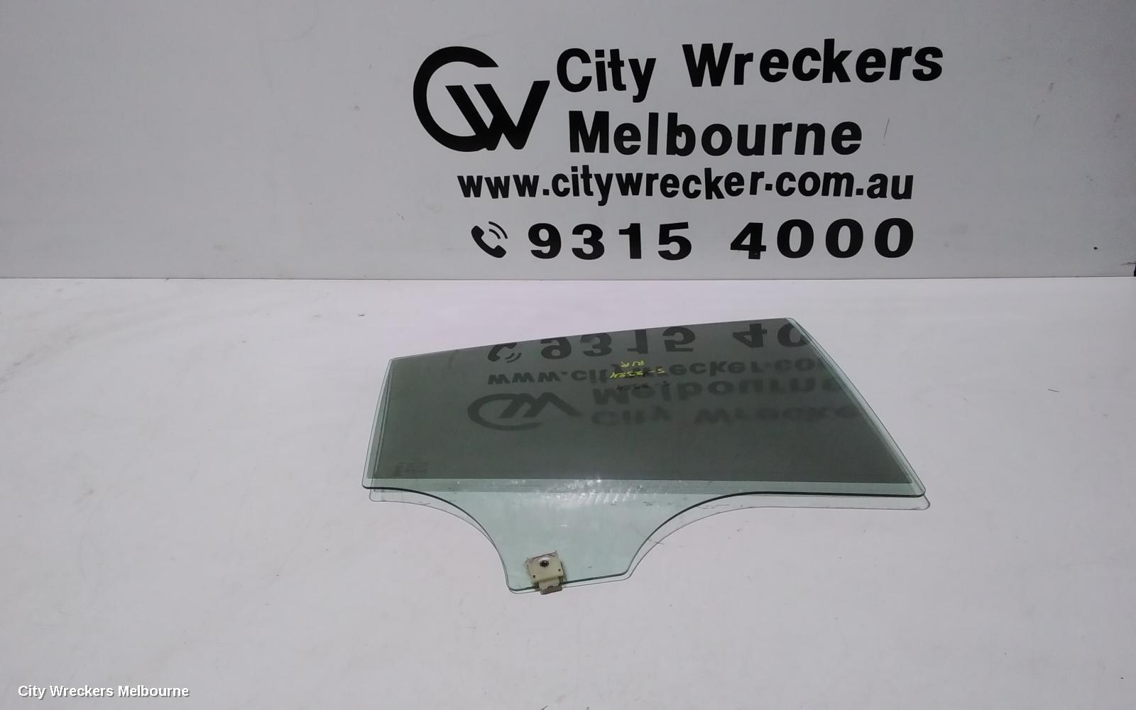 MAZDA 3 RIGHT REAR DOOR WINDOW, BL, STANDARD TINT TYPE, SEDAN, 04/2009 - 10/2013