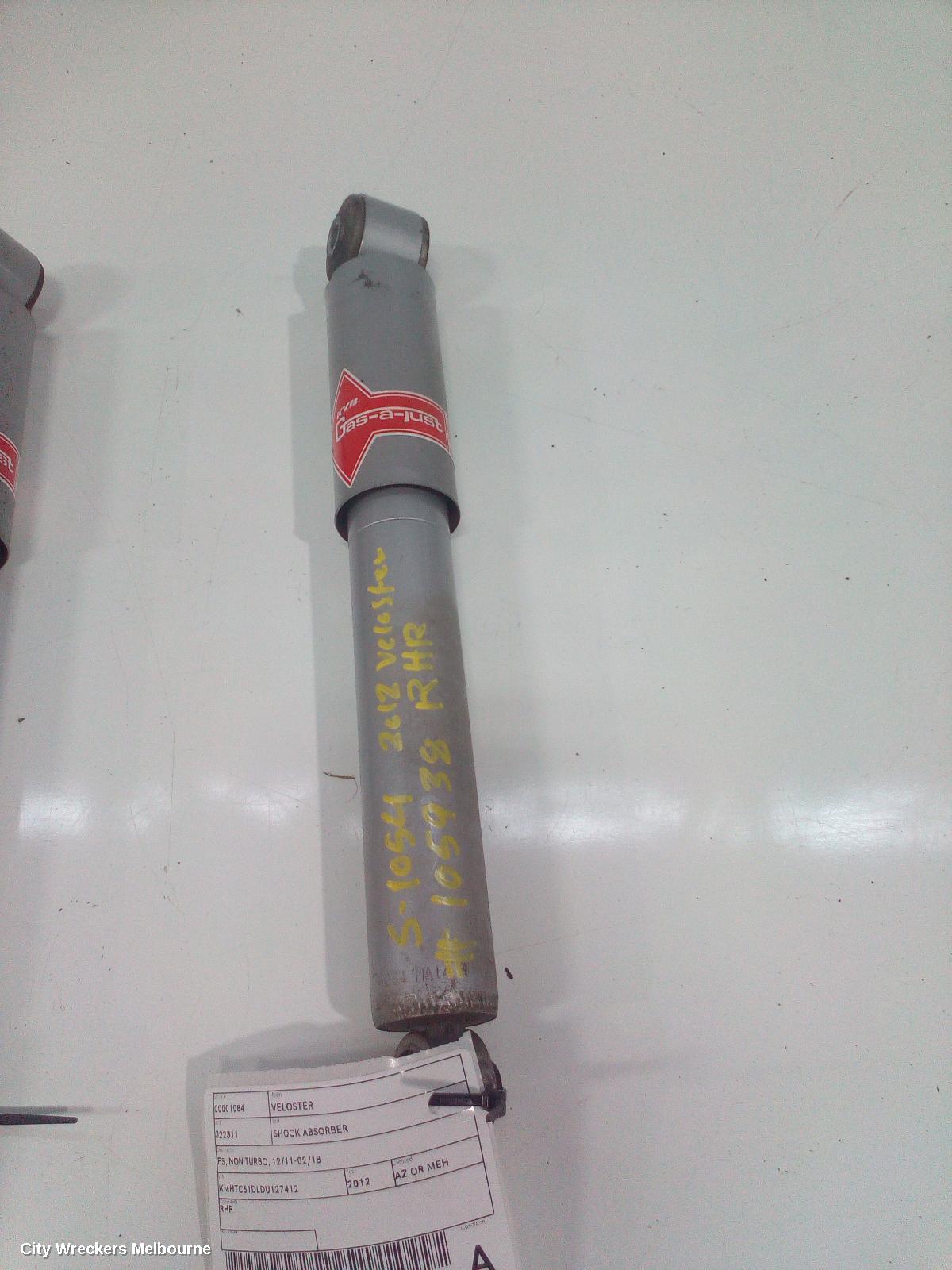 HYUNDAI VELOSTER SHOCK ABSORBER, FS, REAR, NON TURBO, RH SIDE, 10/2011 - 02/2018