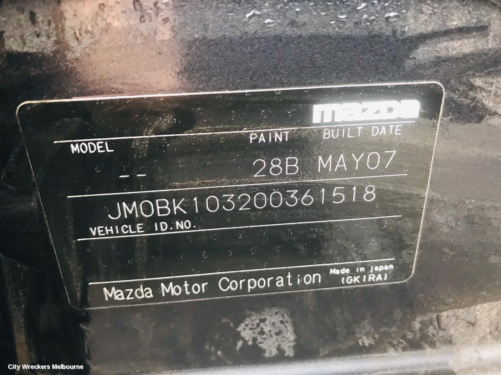 MAZDA 3 RIGHT DRIVESHAFT, FRONT, BK, 2.3, PETROL, MPS, 07/2006 - 04/2009