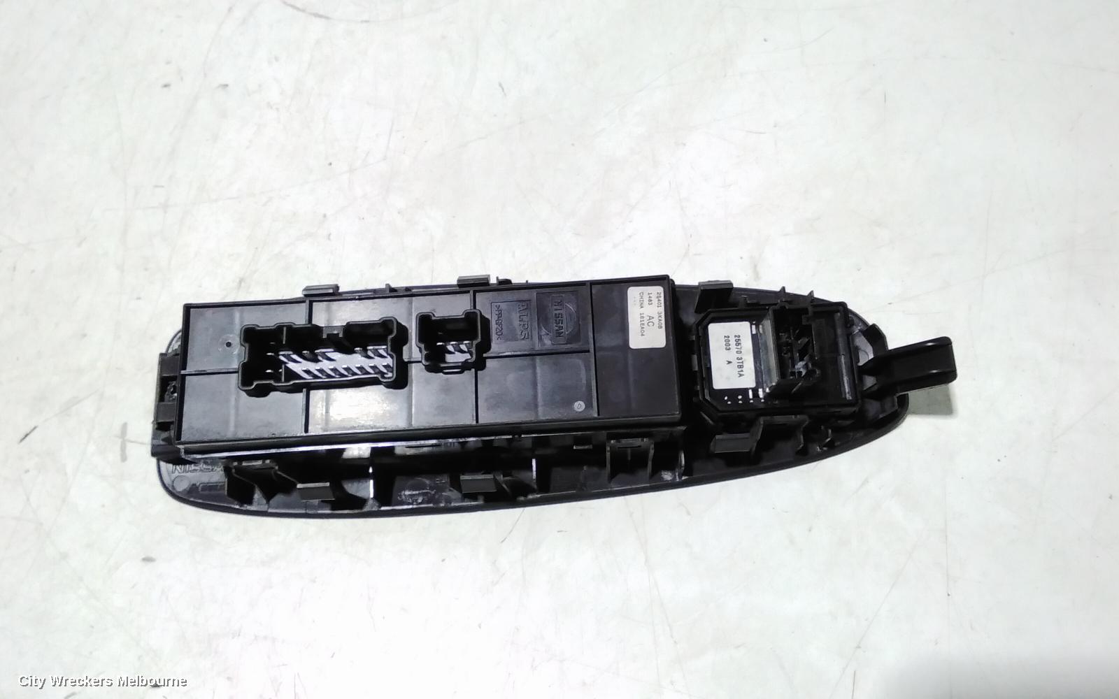 NISSAN PATHFINDER PWR DR WIND SWITCH, RH FRONT (MASTER SWITCH), R52, 06/2013 - 04/2021