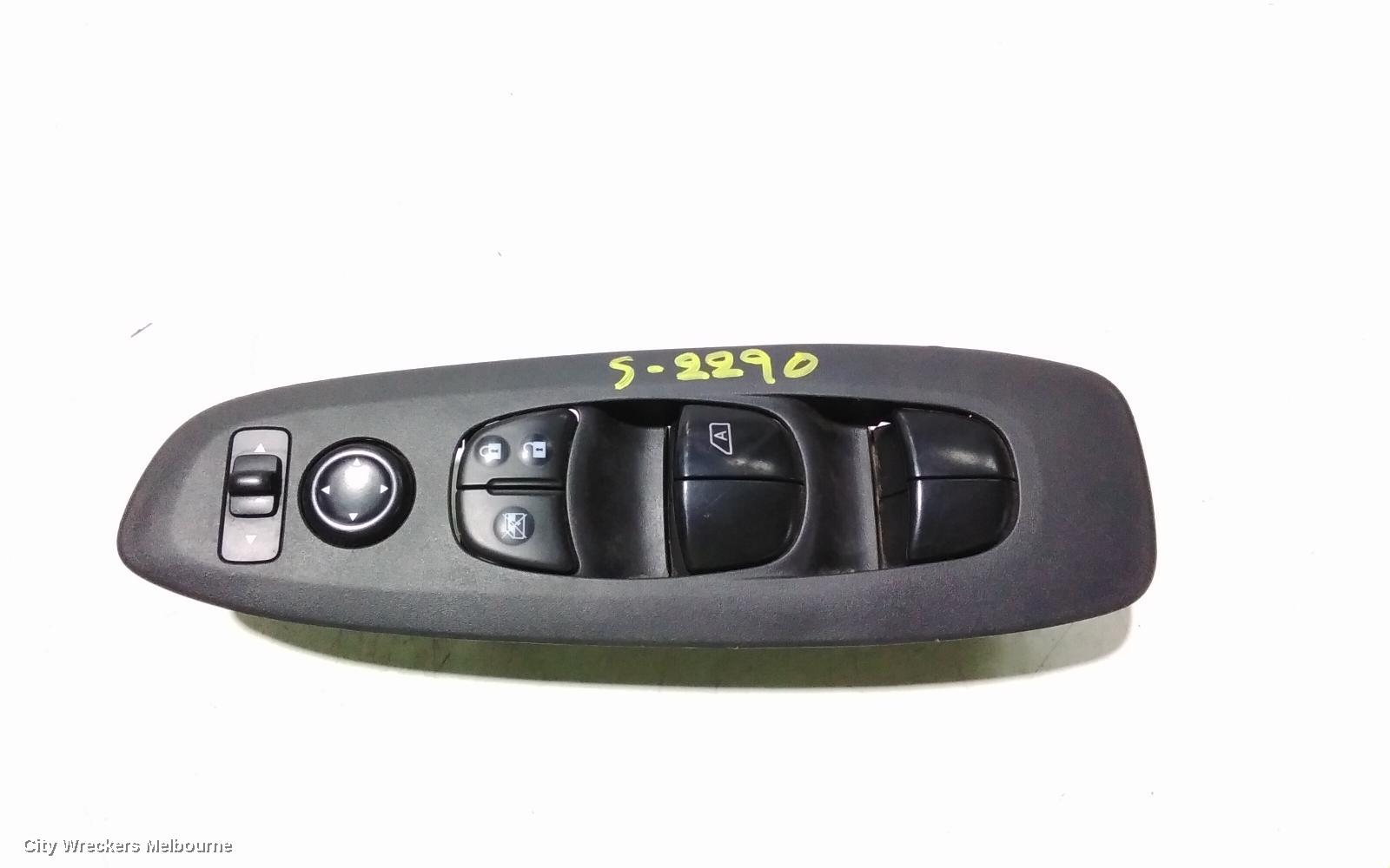 NISSAN PATHFINDER PWR DR WIND SWITCH, RH FRONT (MASTER SWITCH), R52, 06/2013 - 04/2021