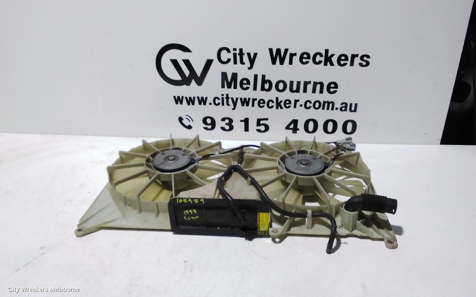 LEXUS GS FAN, DUAL ASSY, 3.0, 2JZ NON TURBO, 10/1997 - 12/2004
