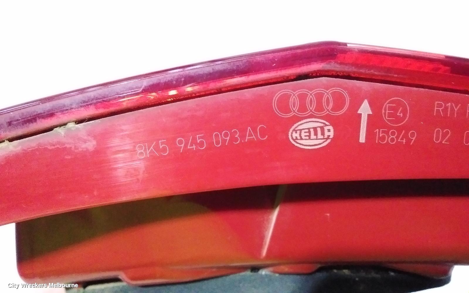 AUDI A4 REAR GARNISH, BOOTLID LAMP (LH SIDE), B8 8K (A4/S4), LED TYPE, 07/2012 - 01/2016