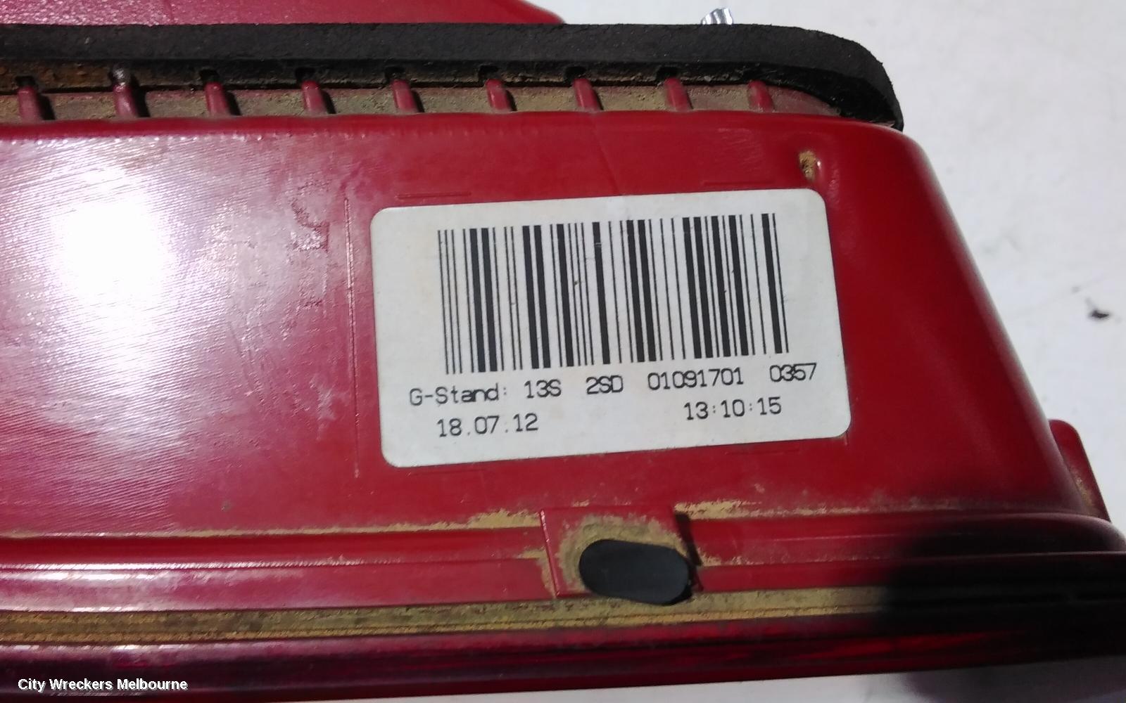AUDI A4 REAR GARNISH, BOOTLID LAMP (LH SIDE), B8 8K (A4/S4), LED TYPE, 07/2012 - 01/2016