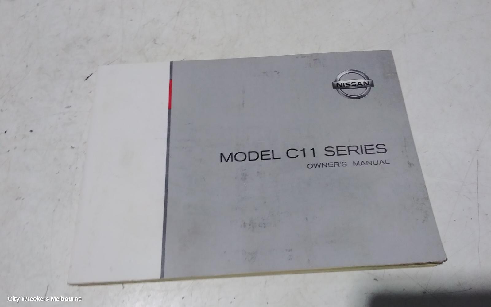 NISSAN TIIDA OWNERS HANDBOOK, C11, 09/2004 - 01/2013