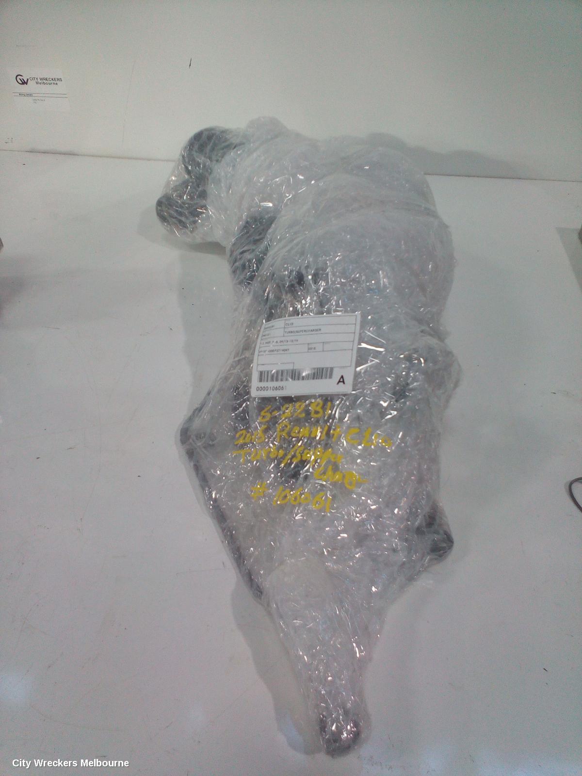 RENAULT CLIO TURBO SUPERCHARGER, 1.2, H5F, X98, 09/2013 - 10/2019