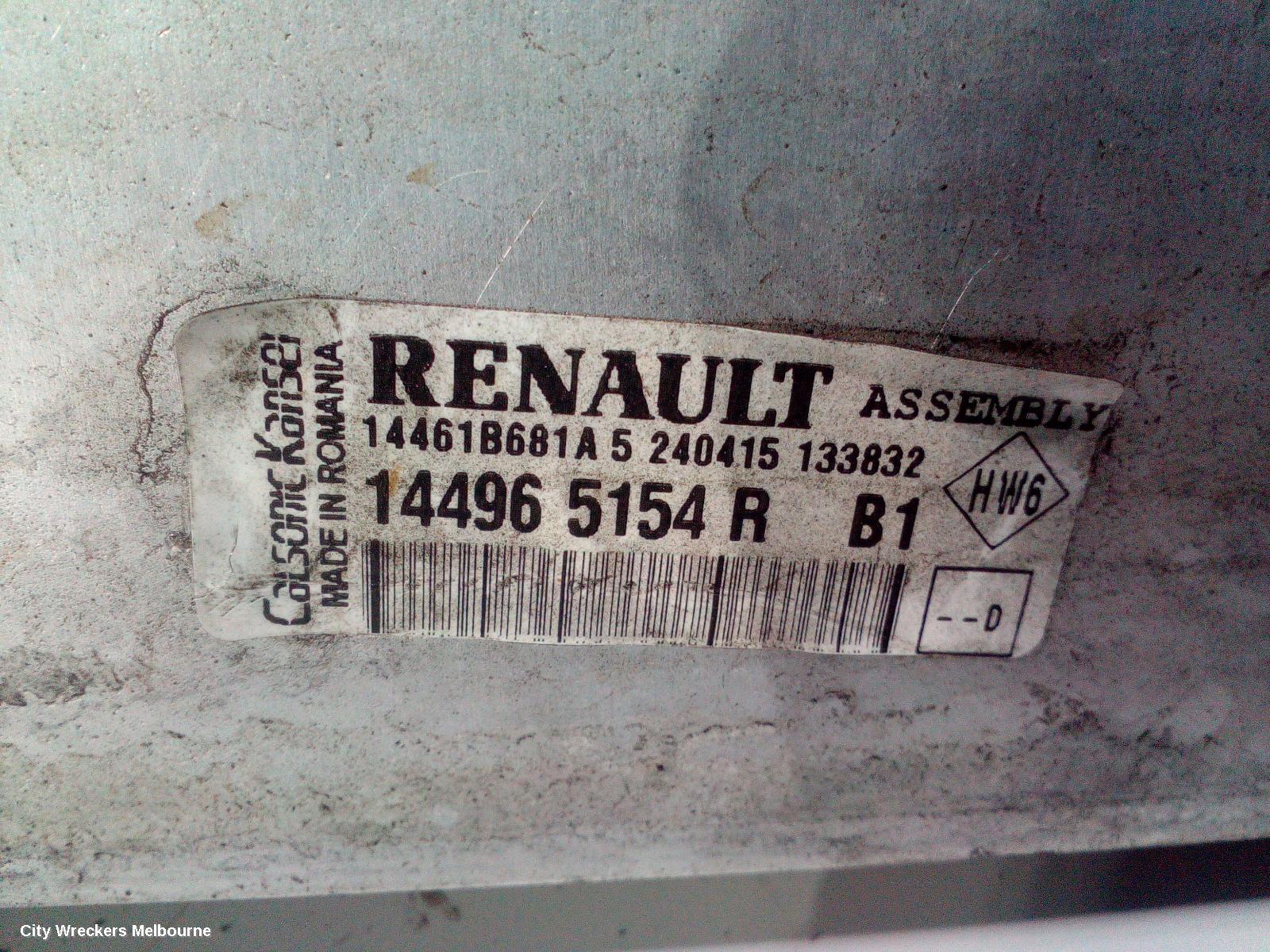 RENAULT CLIO INTERCOOLER, 1.2, H5F, X98, 09/2013 - 10/2019