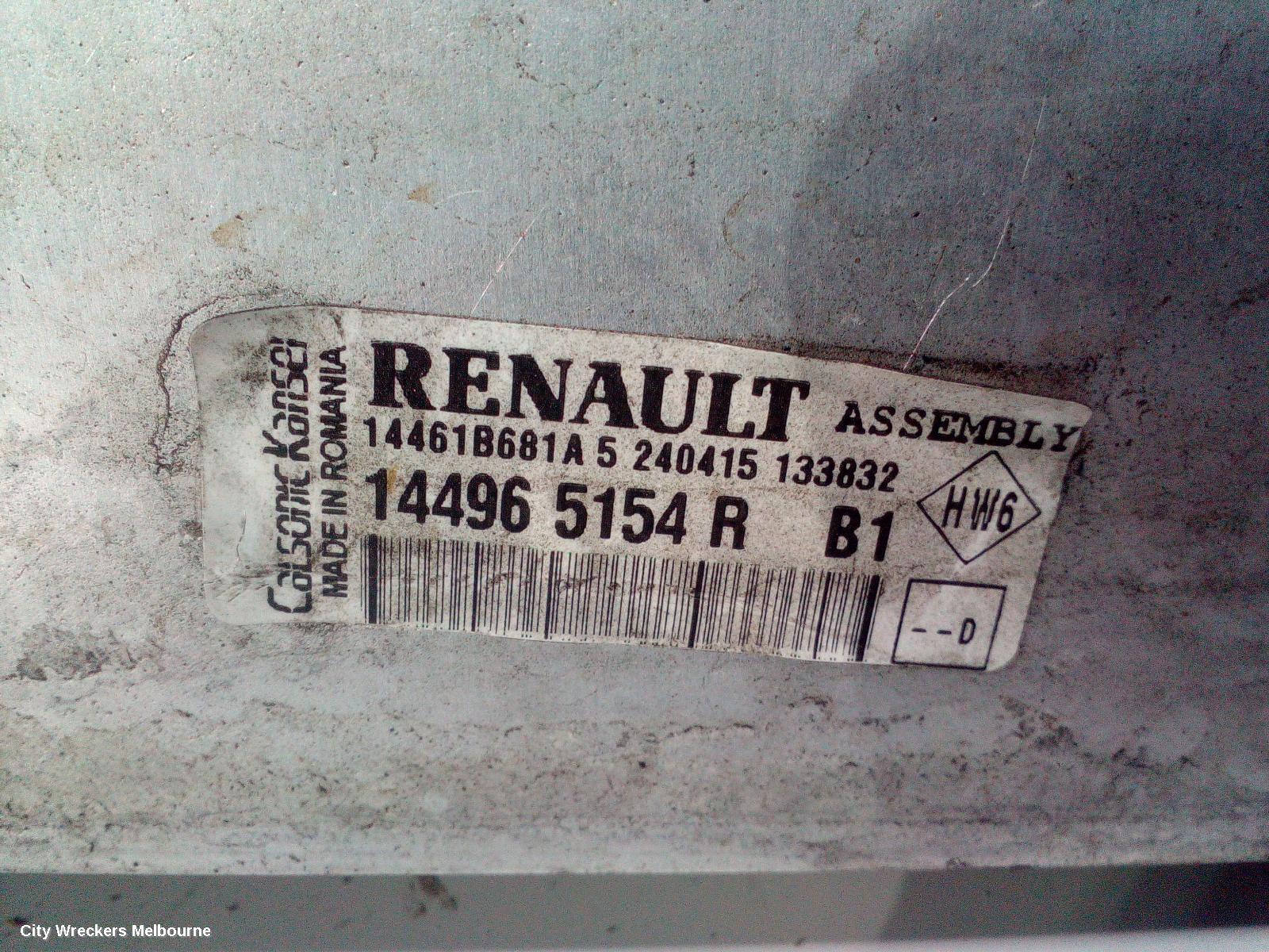 RENAULT CLIO INTERCOOLER, 1.2, H5F, X98, 09/2013 - 10/2019