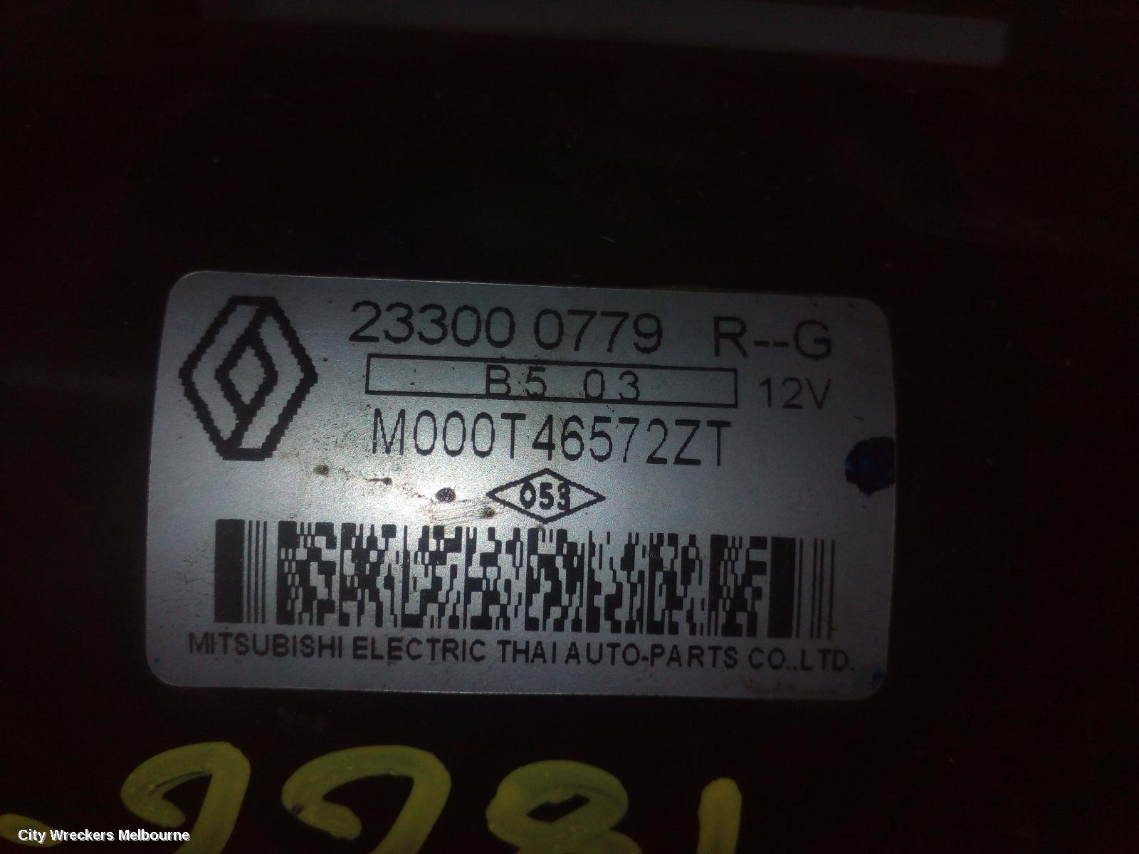RENAULT CLIO STARTER, PETROL, 1.2, H5F, TURBO, X98, 09/2013 - 10/2019