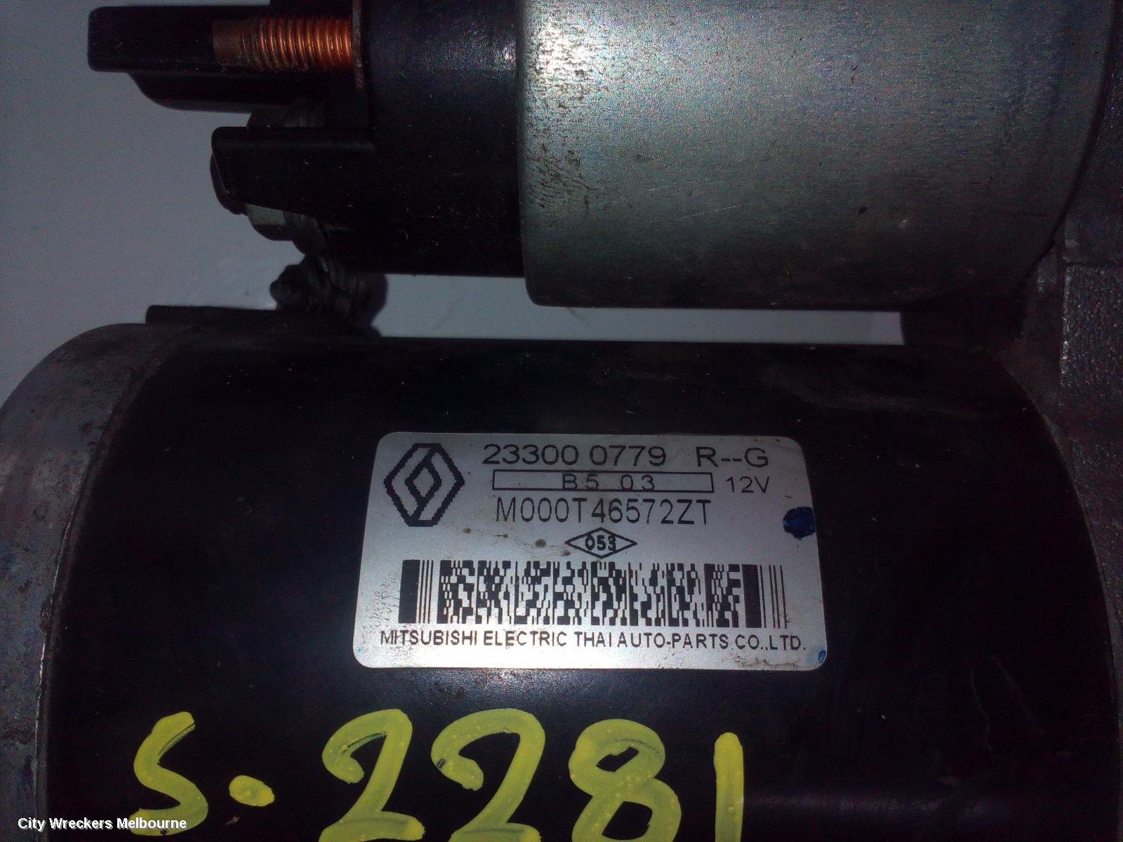 RENAULT CLIO STARTER, PETROL, 1.2, H5F, TURBO, X98, 09/2013 - 10/2019