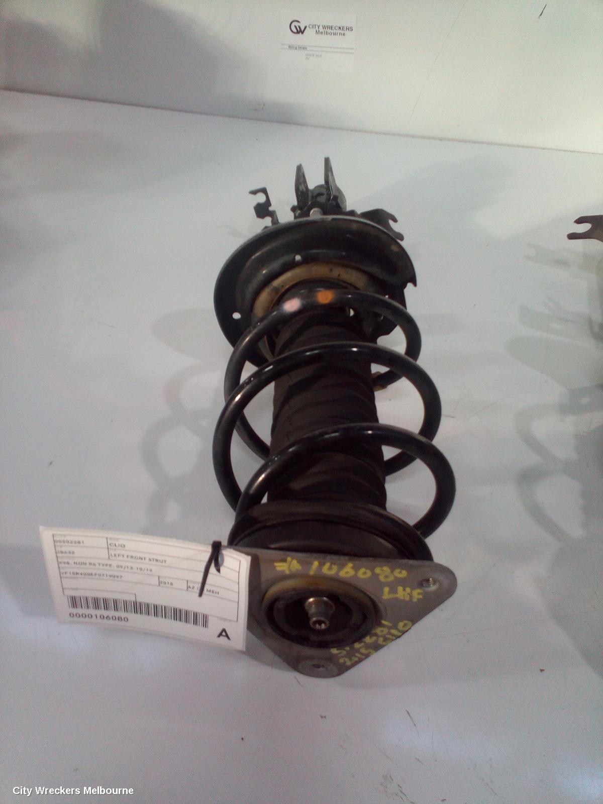 RENAULT CLIO LEFT FRONT STRUT, X98, NON RS TYPE, 09/2013 - 10/2019