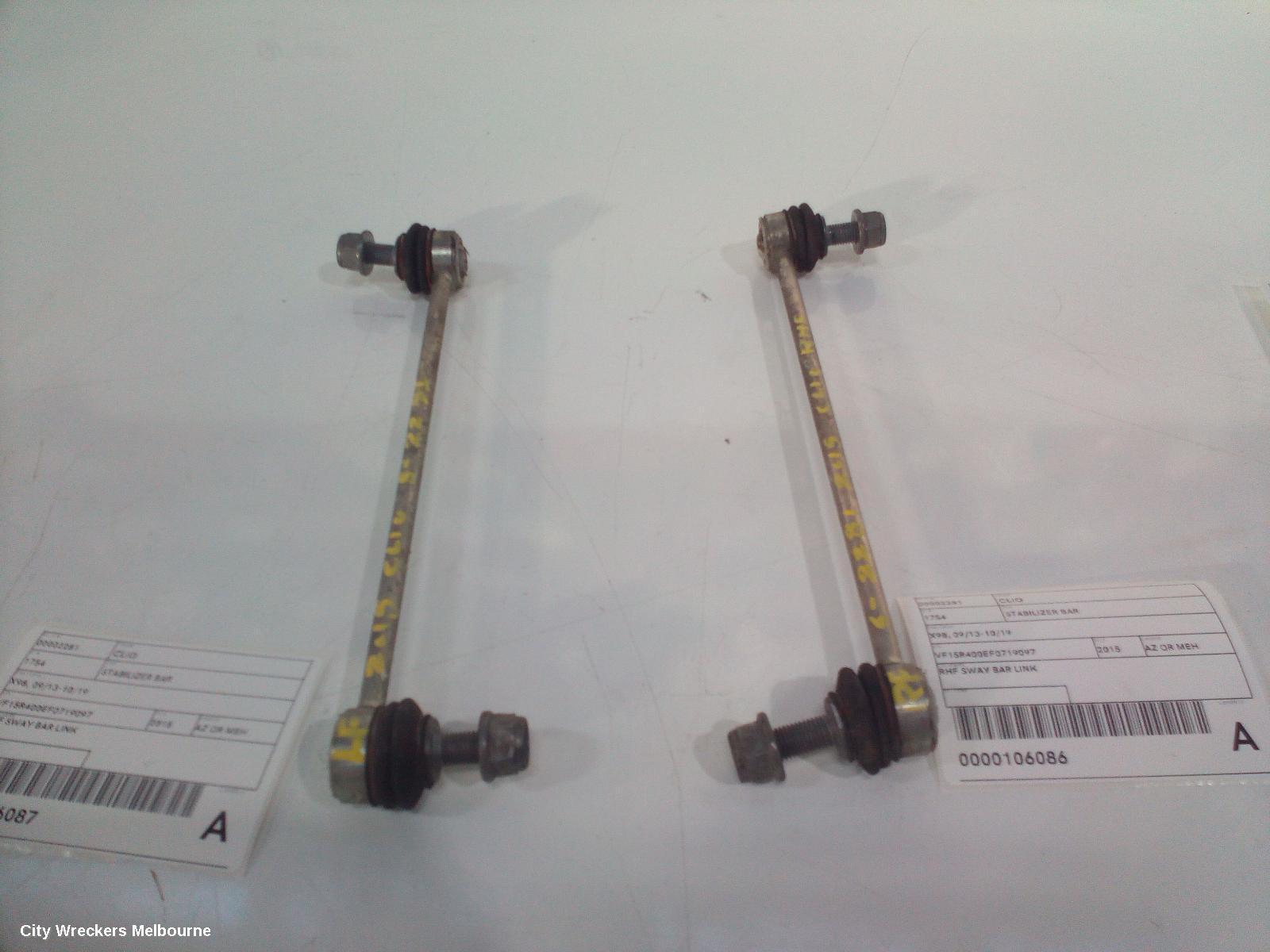 RENAULT CLIO STABILISER BAR, X98, 09/2013 - 10/2019
