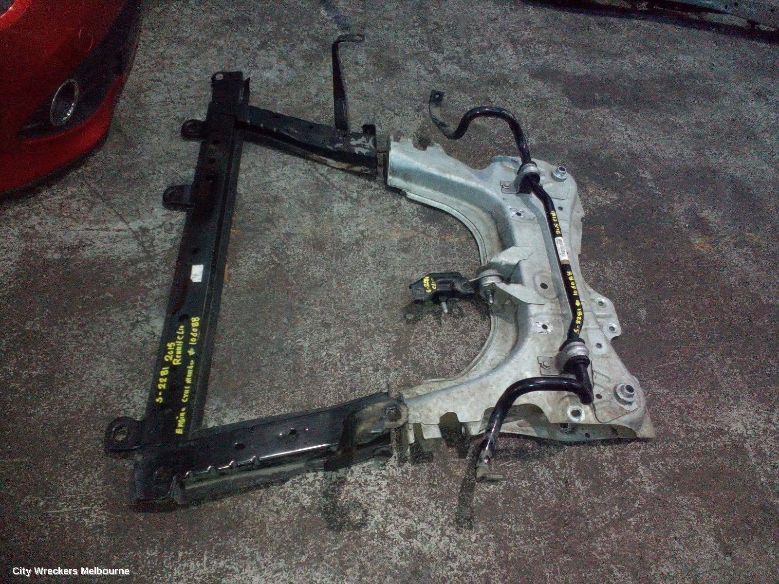 RENAULT CLIO FRT XMEMBER/CRADLE, X98, 09/2013 - 10/2019