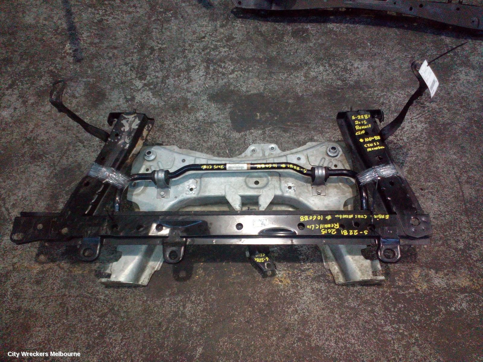 RENAULT CLIO FRT XMEMBER/CRADLE, X98, 09/2013 - 10/2019