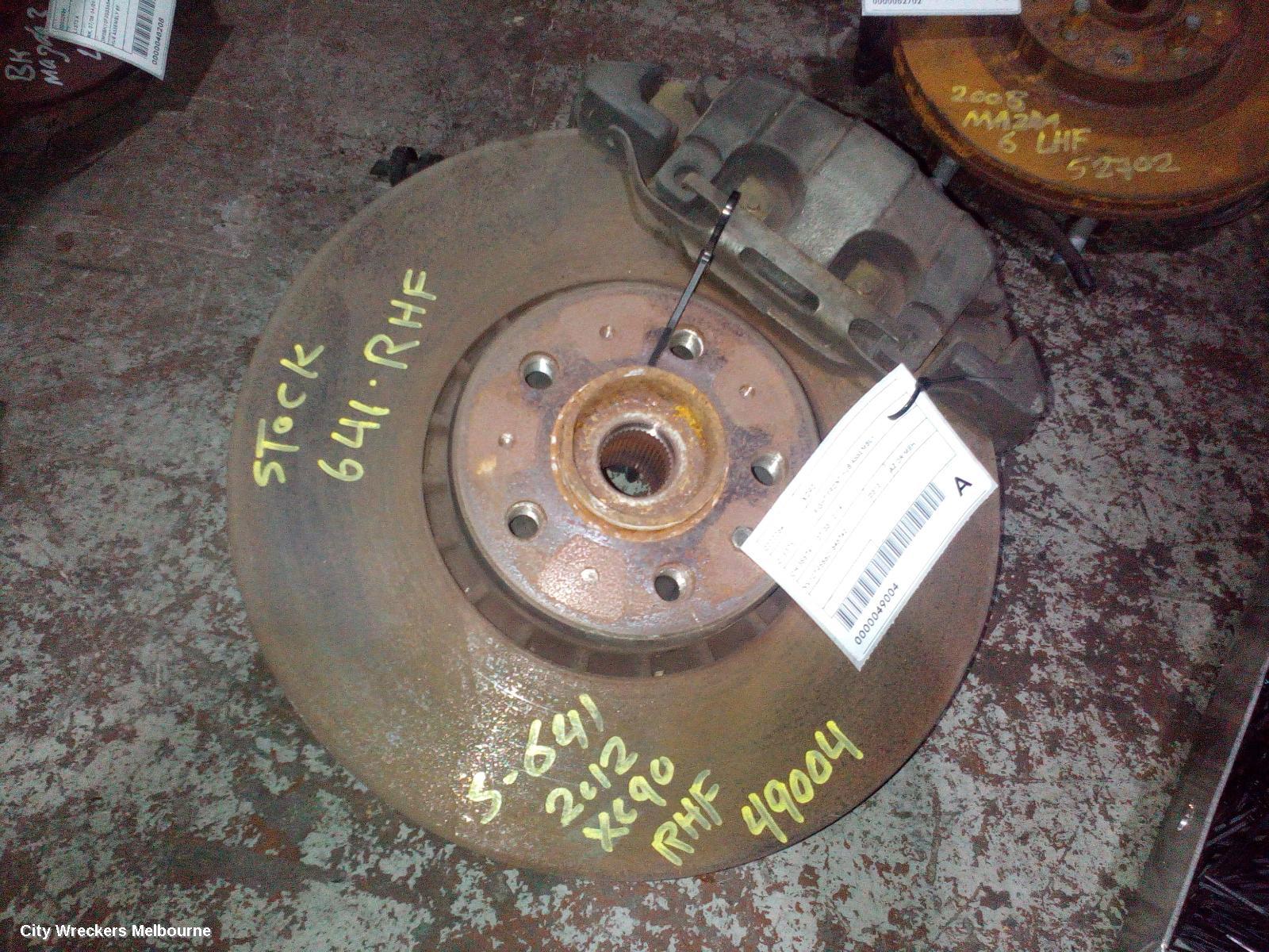 VOLVO XC90 RIGHT FRONT HUB ASSEMBLY, CH 355741-, 07/2003 - 12/2014