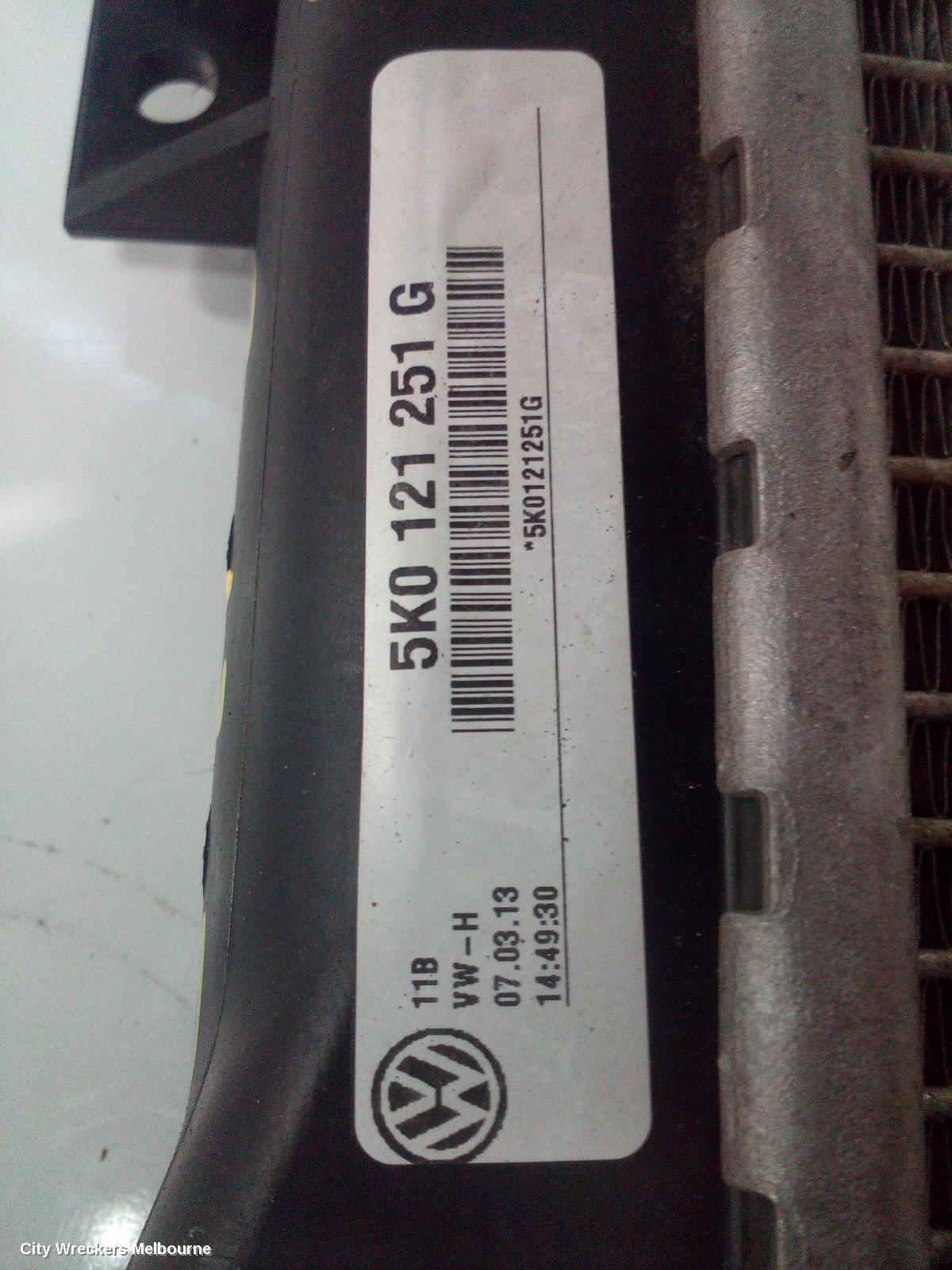 VOLKSWAGEN JETTA RADIATOR, AUTO, 1.4, PETROL, 1B, 02/2011 - 12/2017
