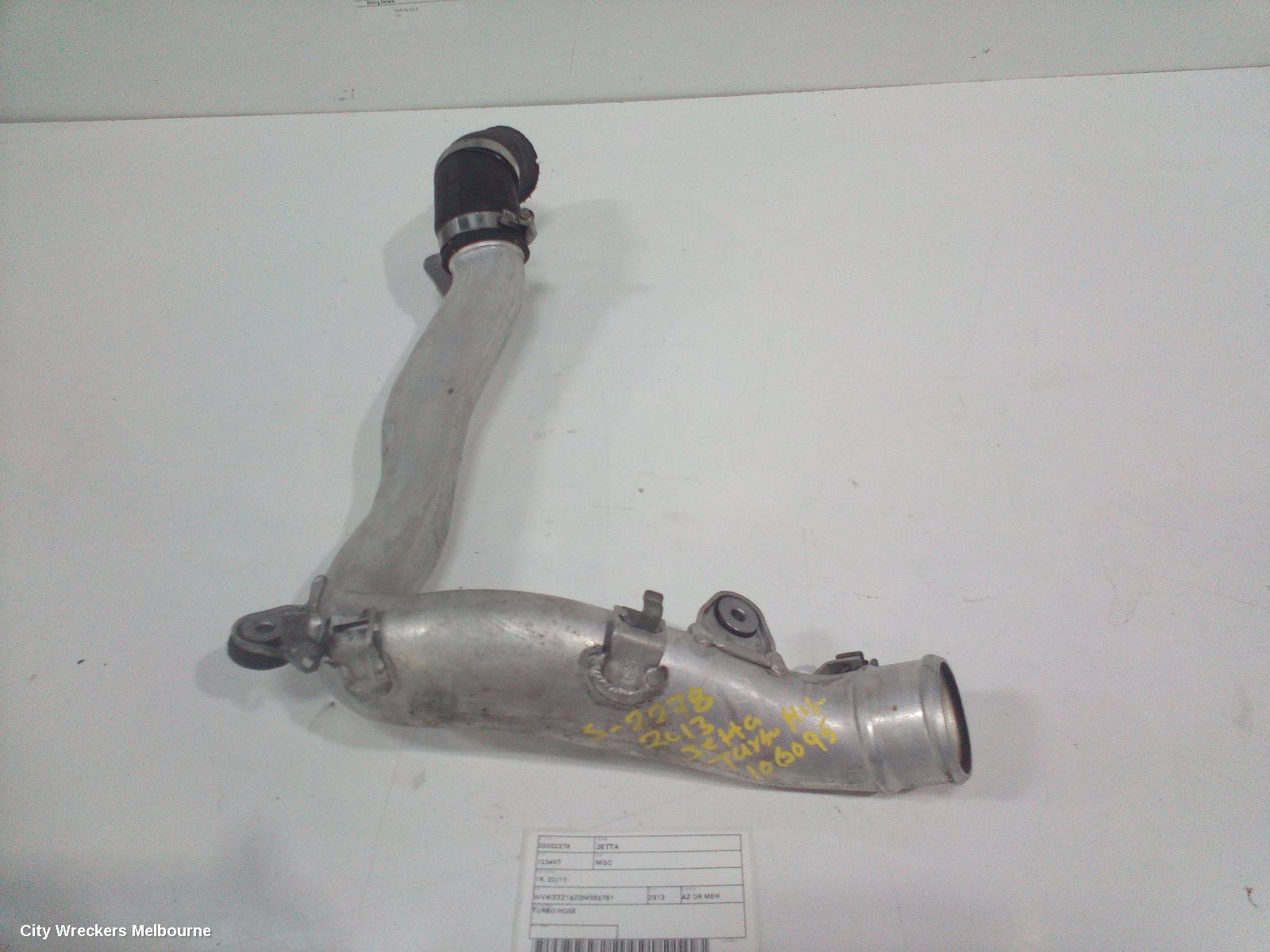 VOLKSWAGEN JETTA, 1B, 02/2011 ONWARDS, TURBO HOSE: 106095
