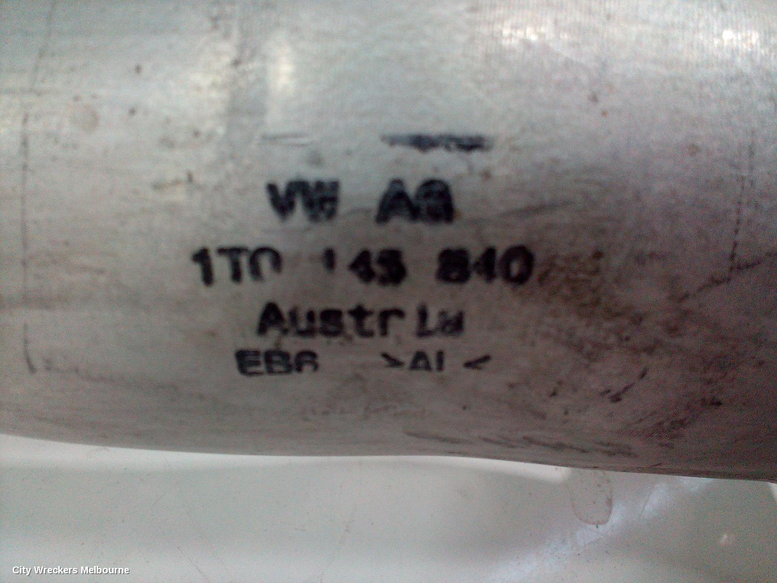 VOLKSWAGEN JETTA, 1B, 02/2011 ONWARDS, TURBO HOSE: 106095