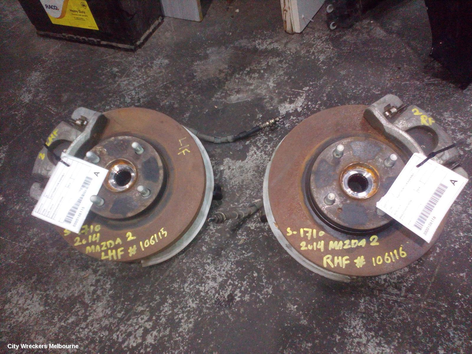 MAZDA 2 LEFT FRONT HUB ASSEMBLY, DJ/DL, 09/2014 ONWARDS