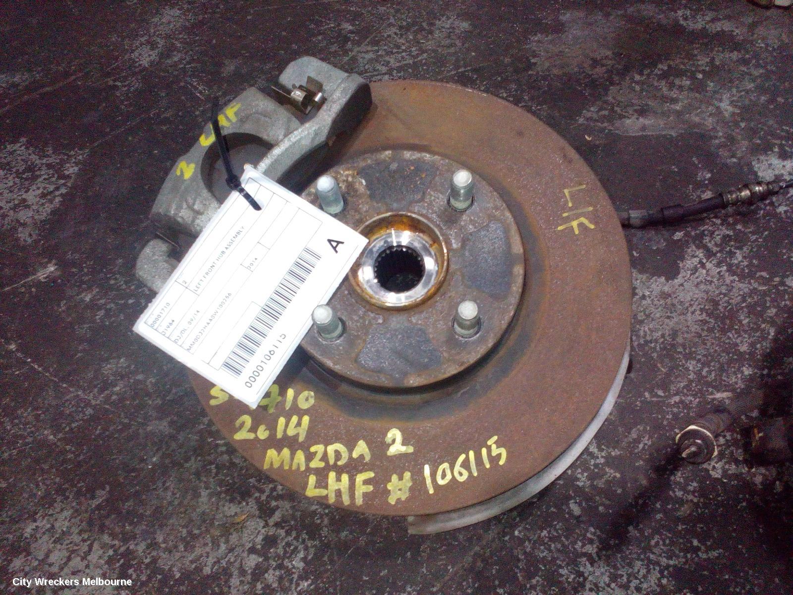 MAZDA 2 LEFT FRONT HUB ASSEMBLY, DJ/DL, 09/2014 ONWARDS