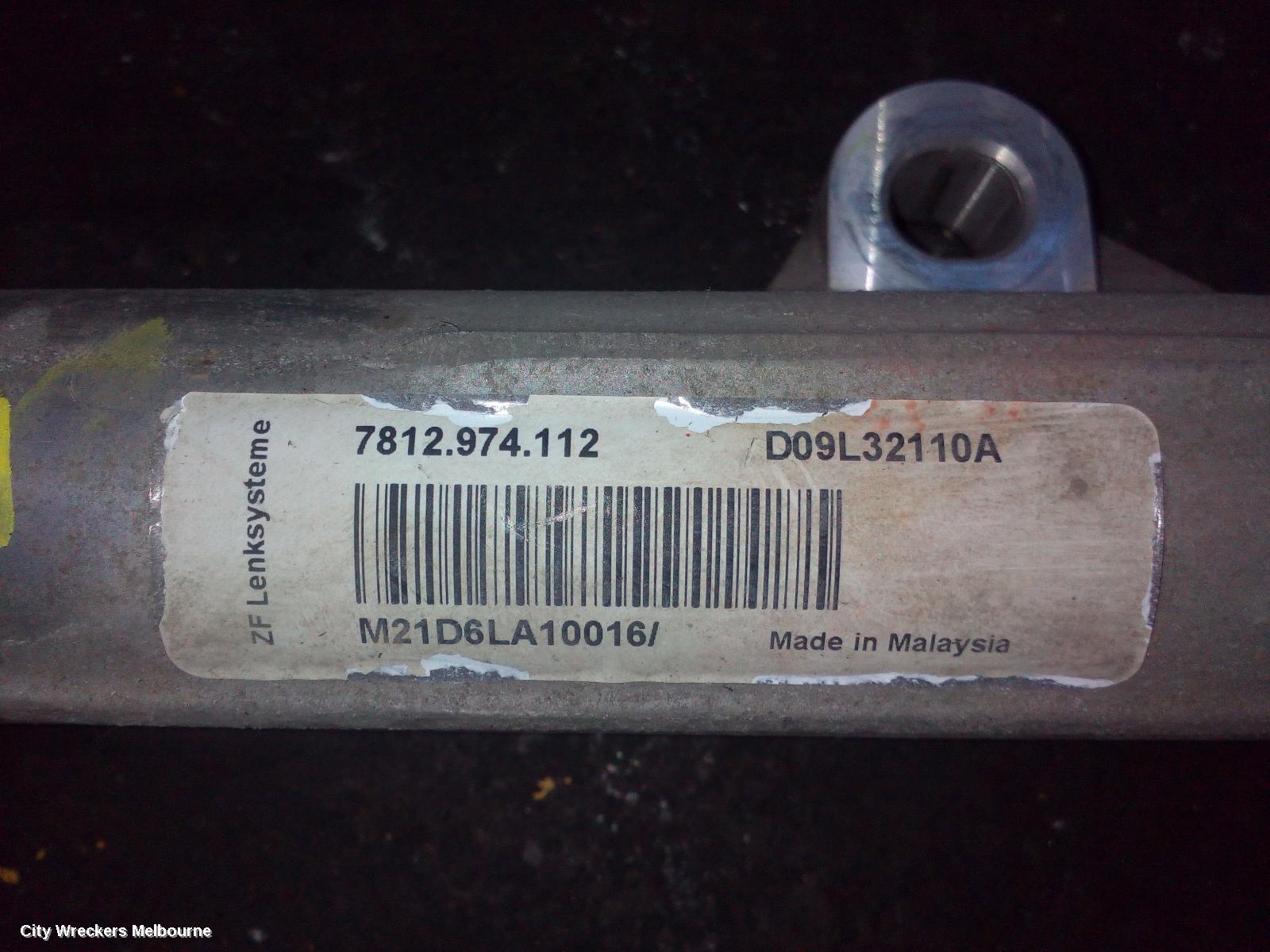 MAZDA 2 STEERING BOX/RACK, DJ/DL, 15IN WHEEL TYPE, 09/2014 ONWARDS