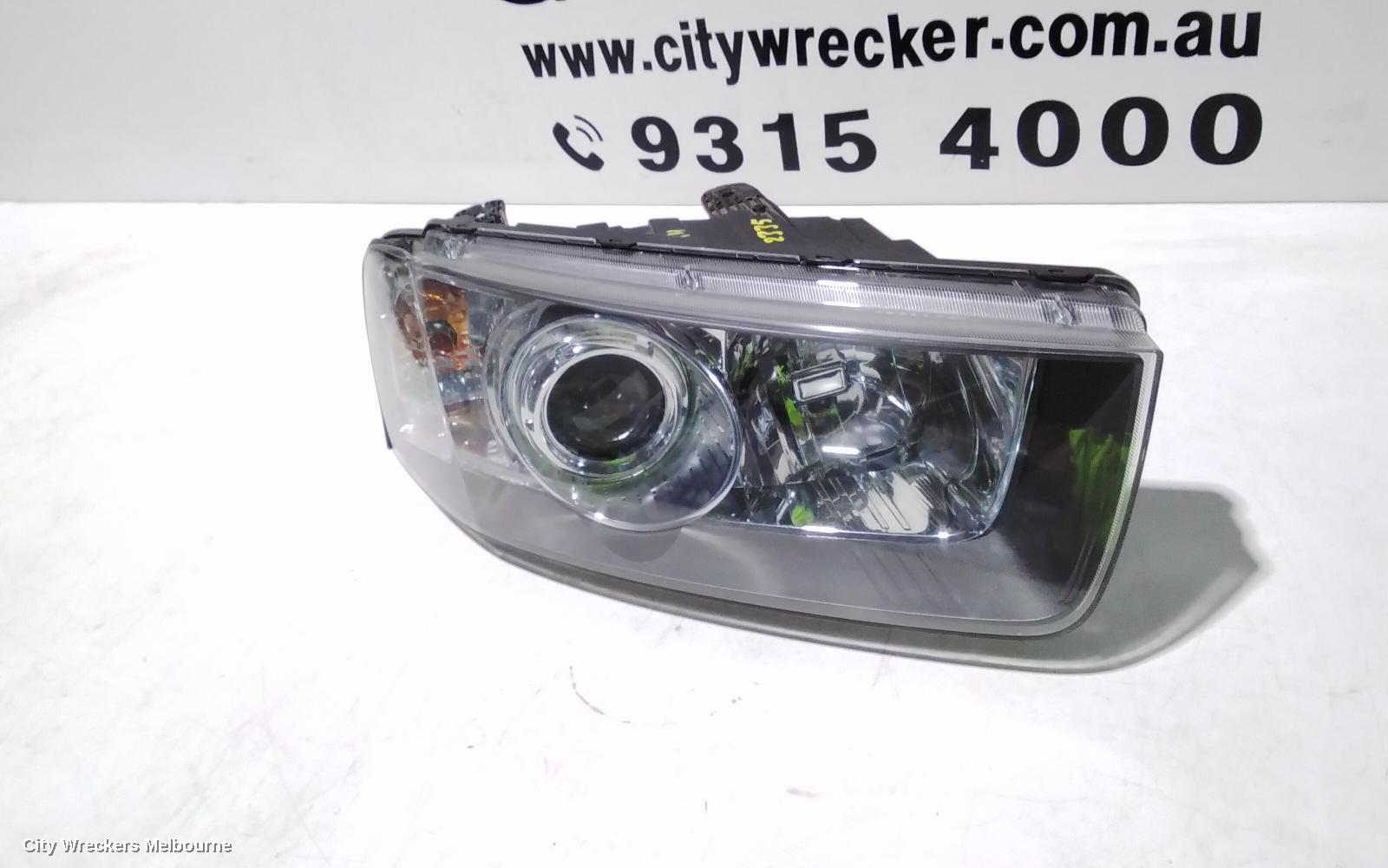 HOLDEN CAPTIVA RIGHT HEADLAMP, CG, CAPTIVA 7 (4TH VIN = C), BLACK SURROUND, 01/2011 - 09/2015