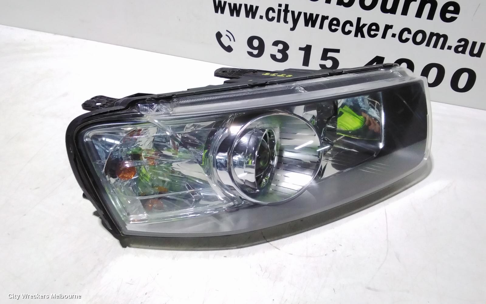 HOLDEN CAPTIVA RIGHT HEADLAMP, CG, CAPTIVA 7 (4TH VIN = C), BLACK SURROUND, 01/2011 - 09/2015