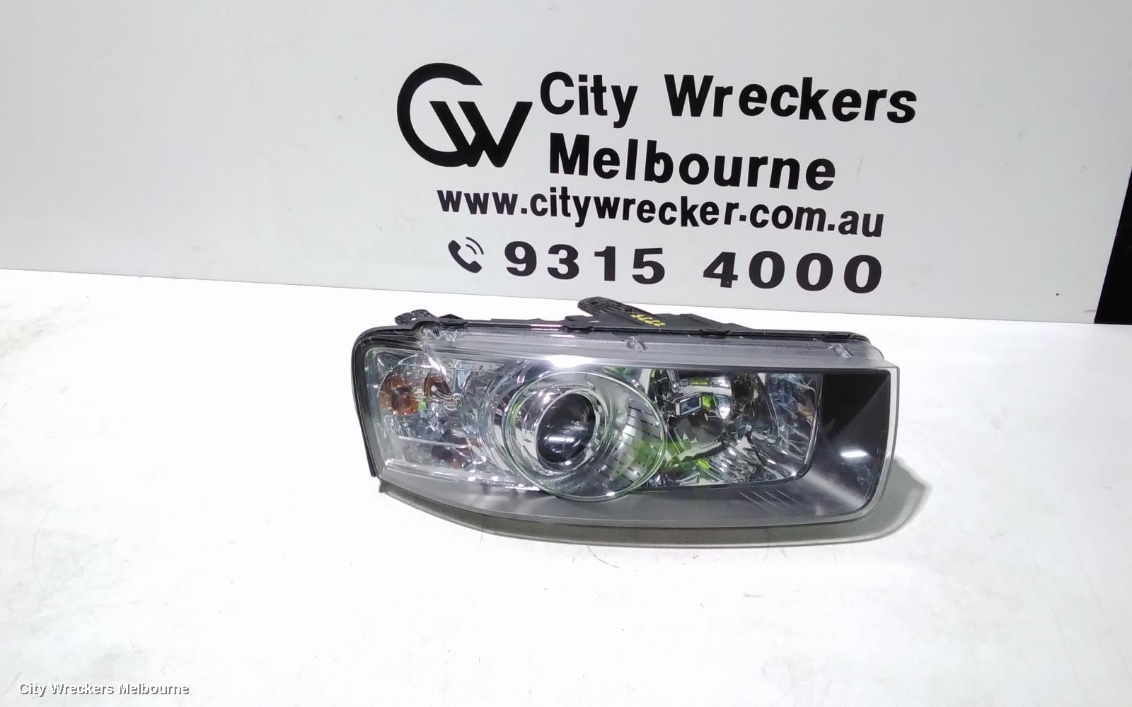 HOLDEN CAPTIVA RIGHT HEADLAMP, CG, CAPTIVA 7 (4TH VIN = C), BLACK SURROUND, 01/2011 - 09/2015