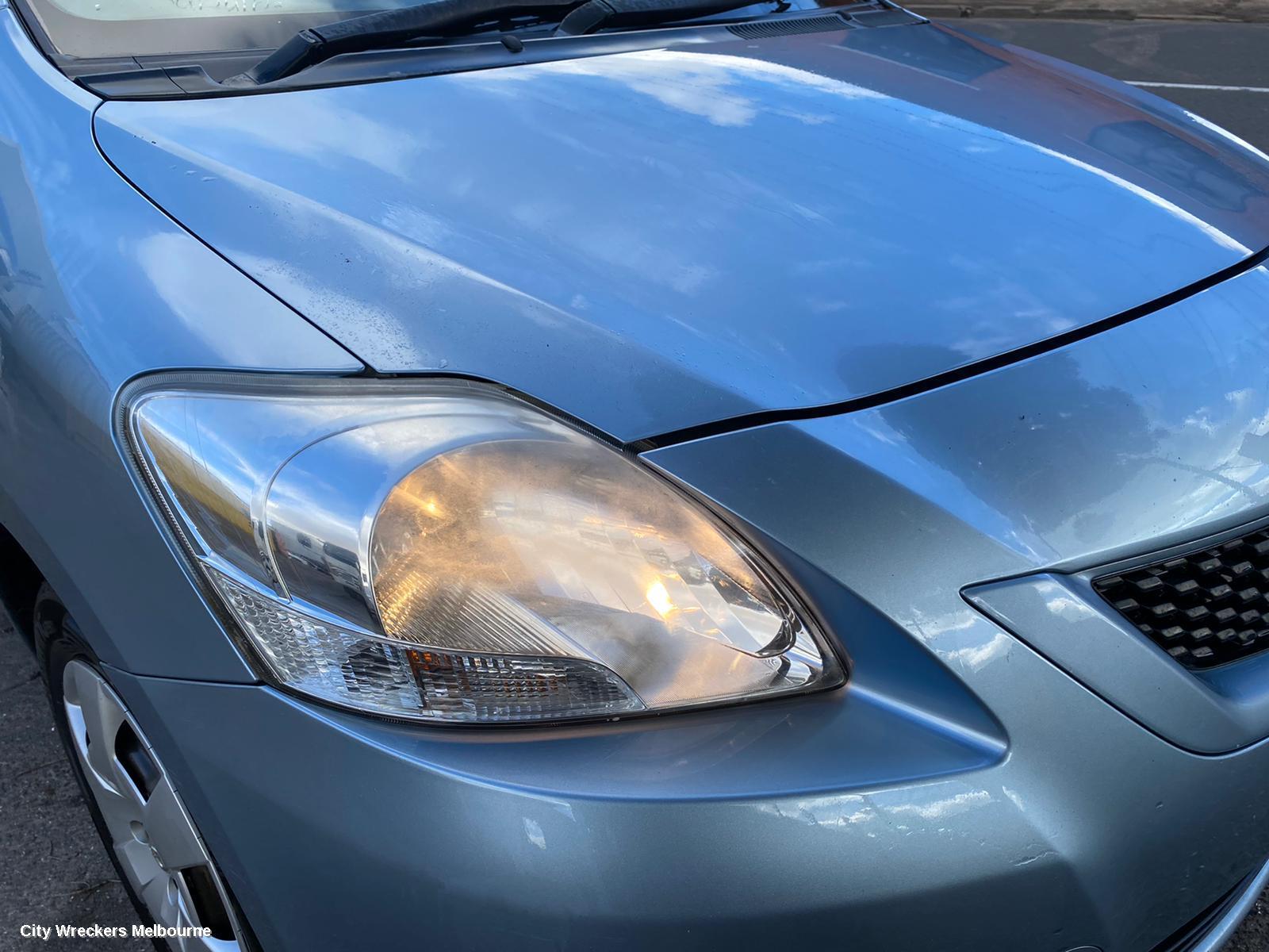 TOYOTA YARIS SUNVISOR, NCP9#, LH SIDE, W/ MIRROR TYPE, 10/2005 - 06/2016