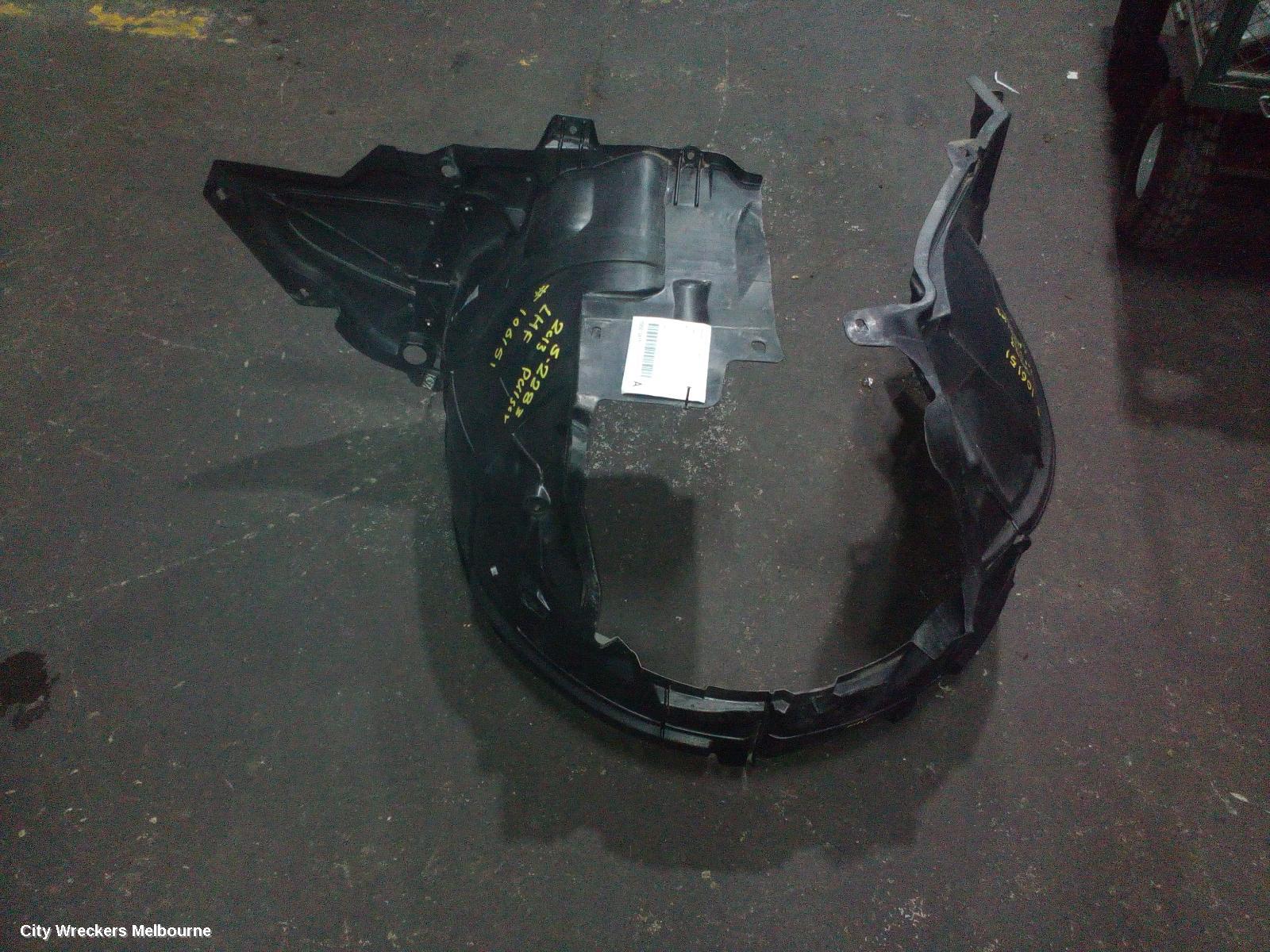 NISSAN PULSAR LEFT GUARD LINER, B17, SEDAN, 12/2012 - 12/2017