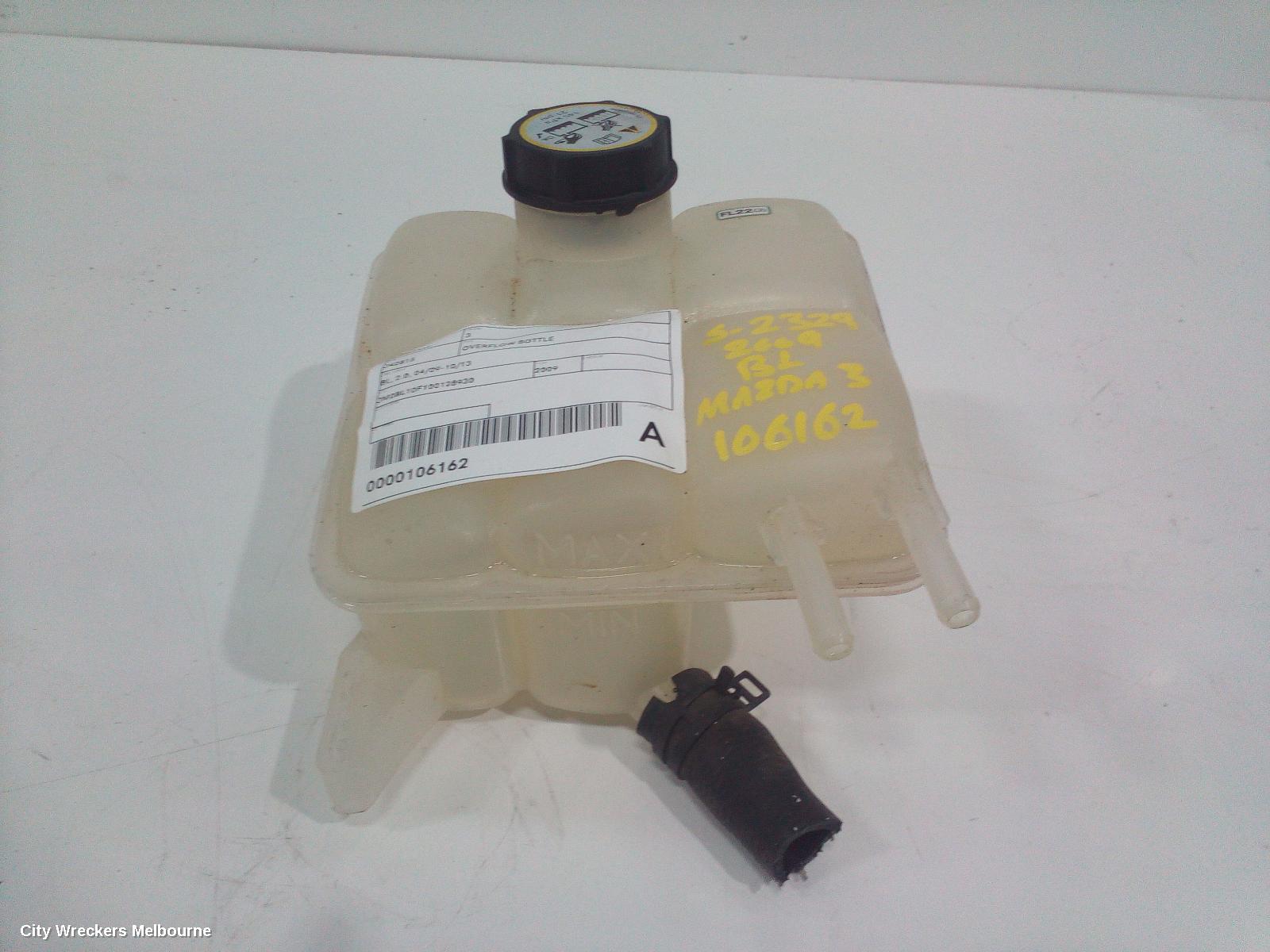 MAZDA 3 OVERFLOW BOTTLE, BL, 2.0, 04/2009 - 10/2013
