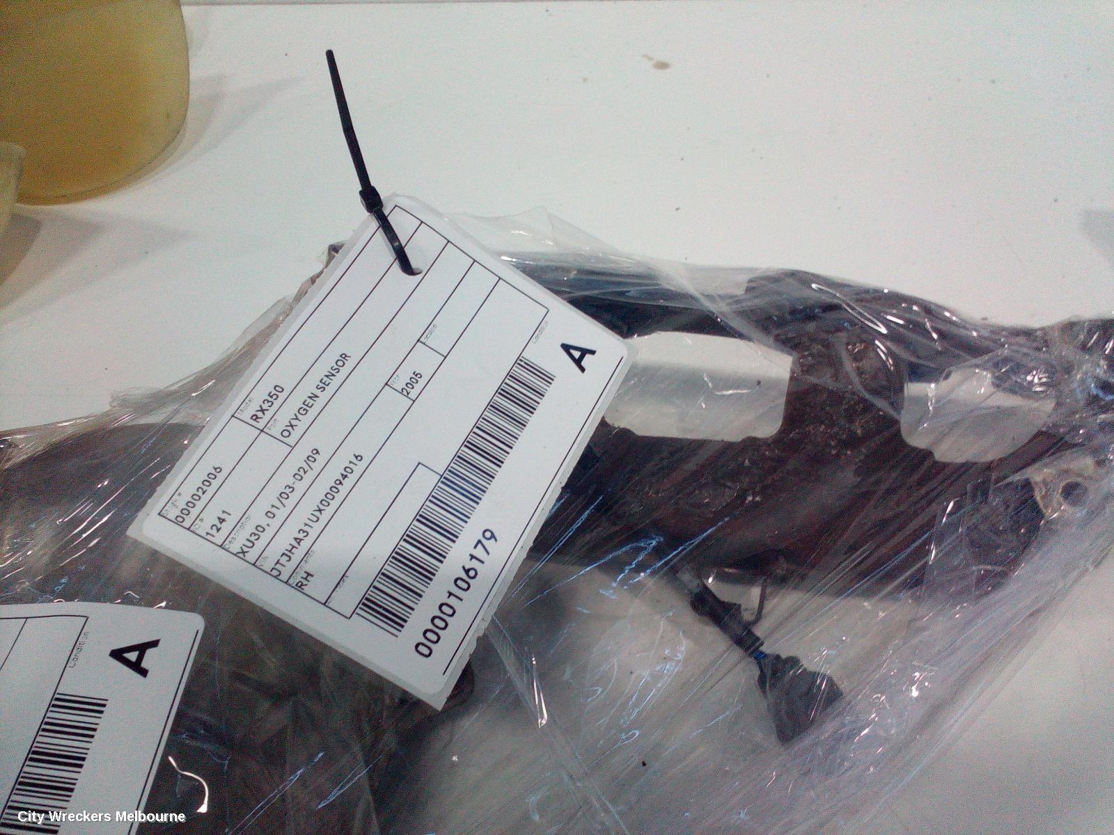 LEXUS RX SERIES OXYGEN SENSOR, XU30, 01/2003 - 02/2009