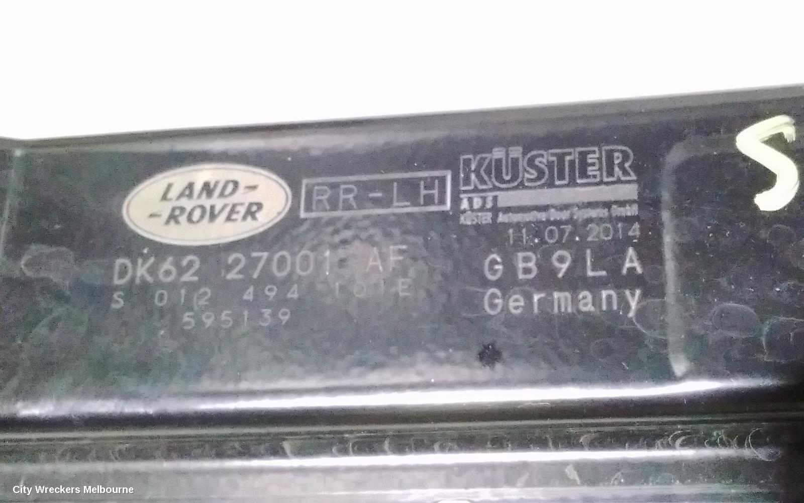 LAND ROVER RANGEROVER SPORT LEFT REAR WND REG/MOTOR, L494, 12/2013 - 04/2022