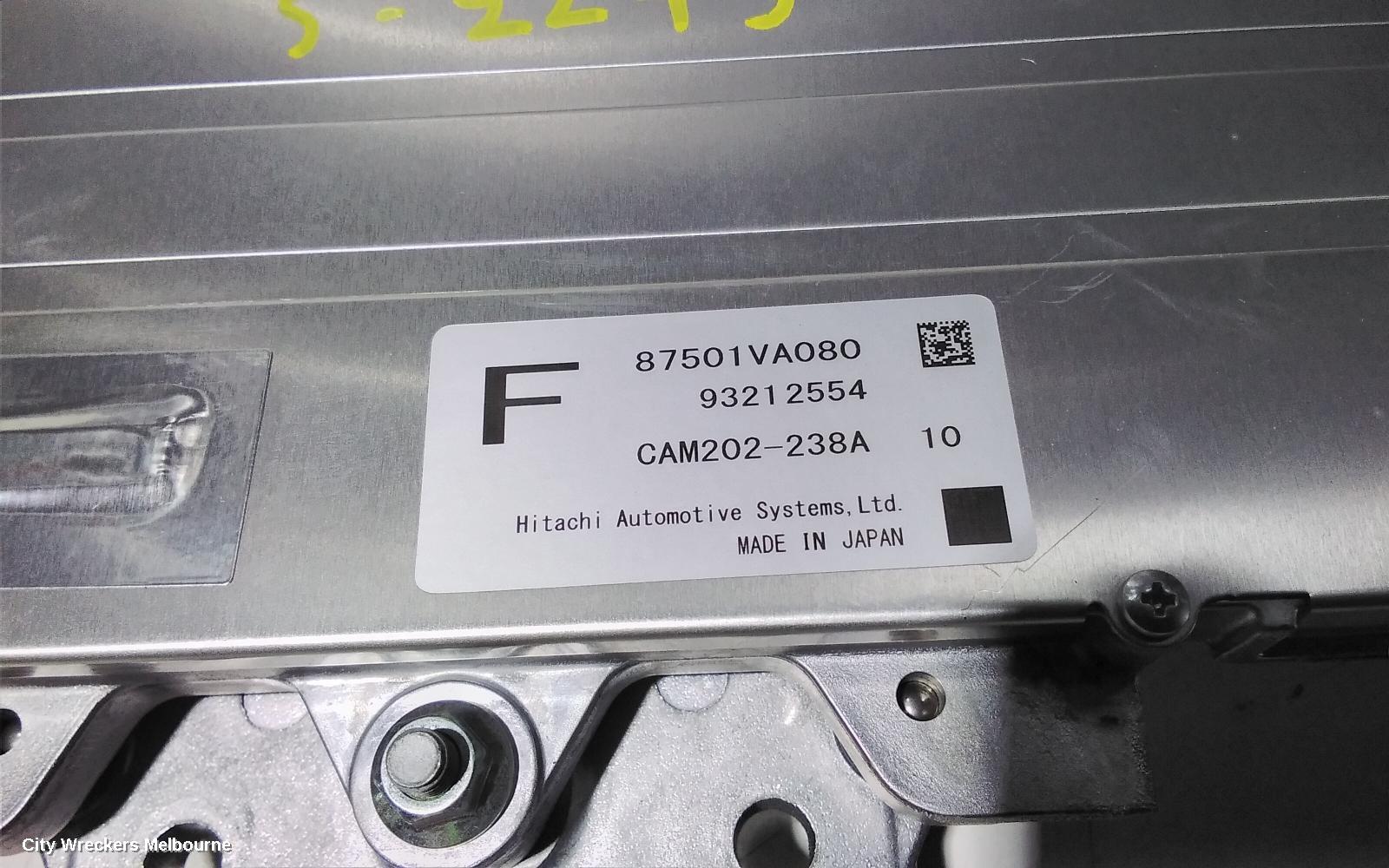 SUBARU WRX REVERSE CAMERA, V1, FRONT VIEW CAMERA, 03/2014 - 10/2021
