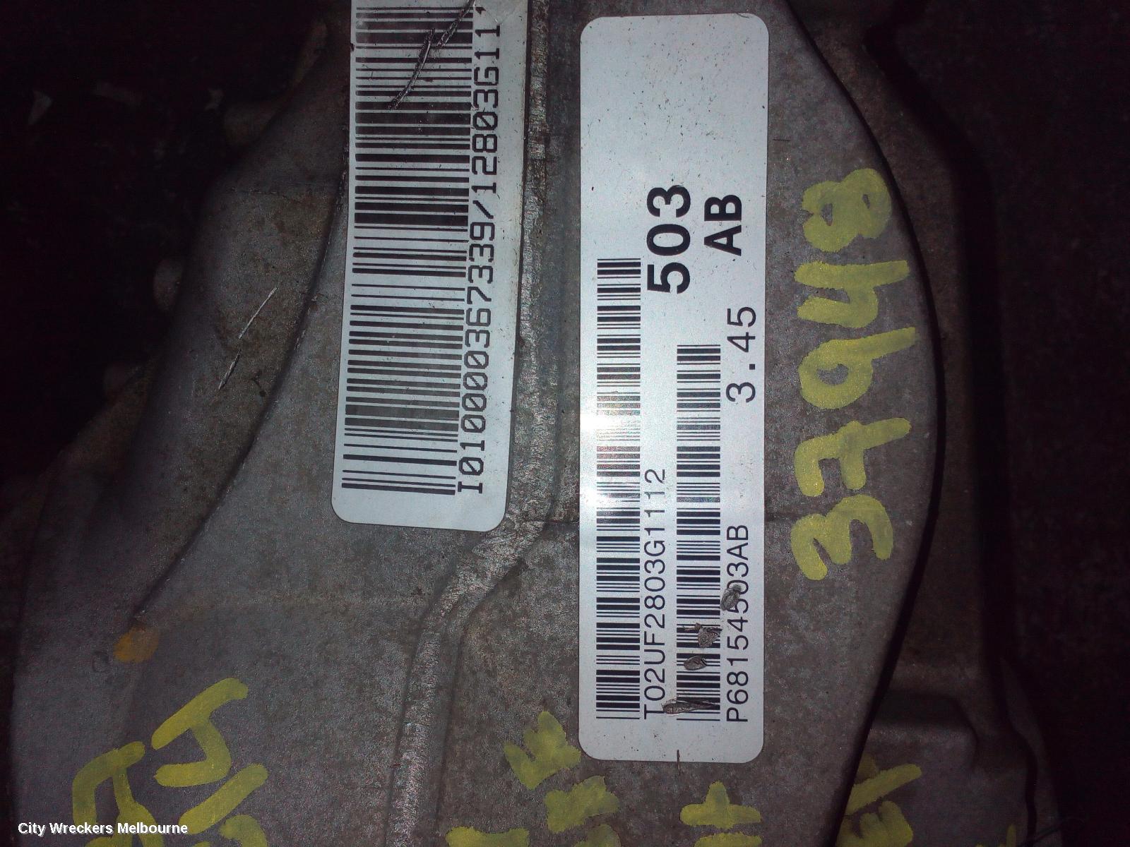 JEEP GRANDCHEROKEE DIFFERENTIAL CENTRE, FRONT, 3.0, DIESEL, WK, 3.44/3.45 RATIO, 10/2010 ONWARDS