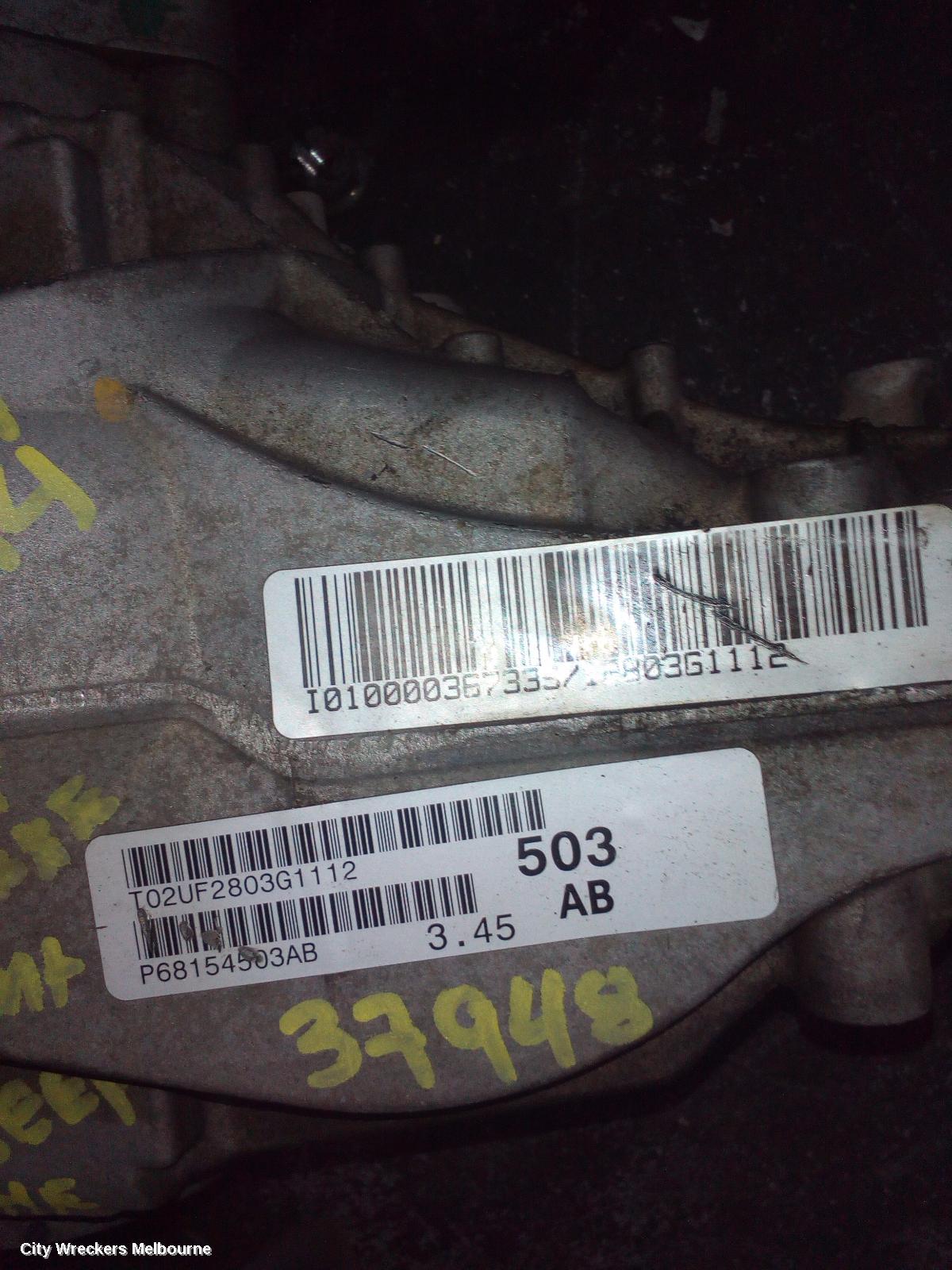 JEEP GRANDCHEROKEE DIFFERENTIAL CENTRE, FRONT, 3.0, DIESEL, WK, 3.44/3.45 RATIO, 10/2010 ONWARDS