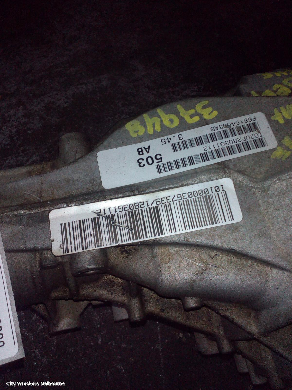 JEEP GRANDCHEROKEE DIFFERENTIAL CENTRE, FRONT, 3.0, DIESEL, WK, 3.44/3.45 RATIO, 10/2010 ONWARDS
