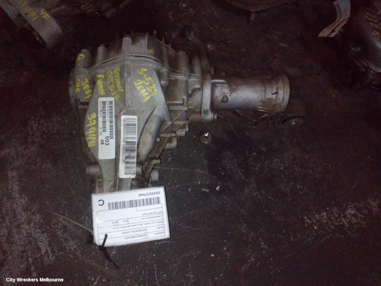 JEEP GRANDCHEROKEE DIFFERENTIAL CENTRE, FRONT, 3.0, DIESEL, WK, 3.44/3.45 RATIO, 10/2010 ONWARDS