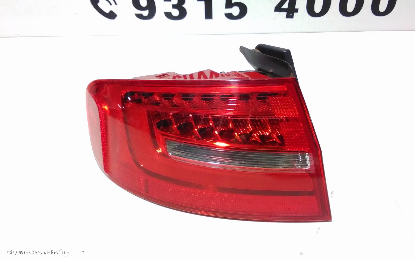 AUDI A4 LEFT TAILLIGHT, B8 8K (A4), SEDAN, STANDARD TYPE, 07/2012 - 01/2016