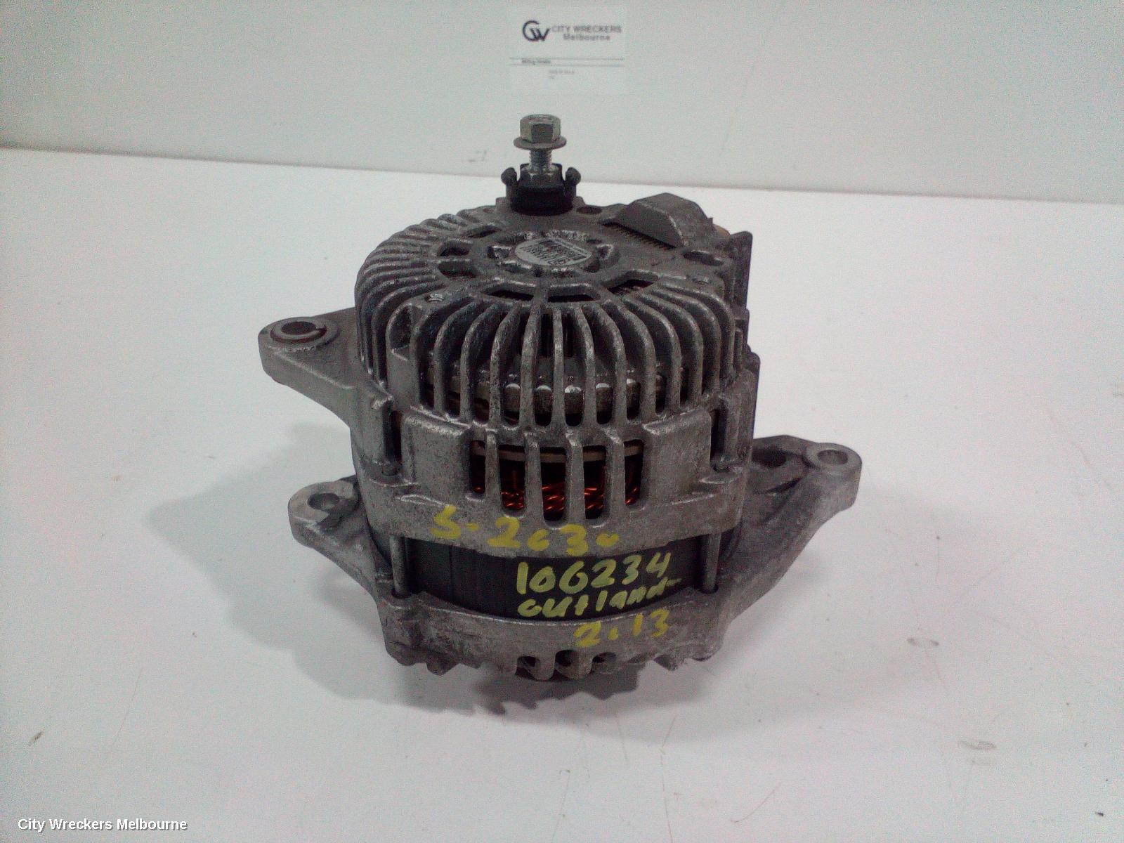 MITSUBISHI OUTLANDER ALTERNATOR, PETROL, 2.0/2.4, 130AMP, ZJ-ZL, 10/2012 - 08/2019