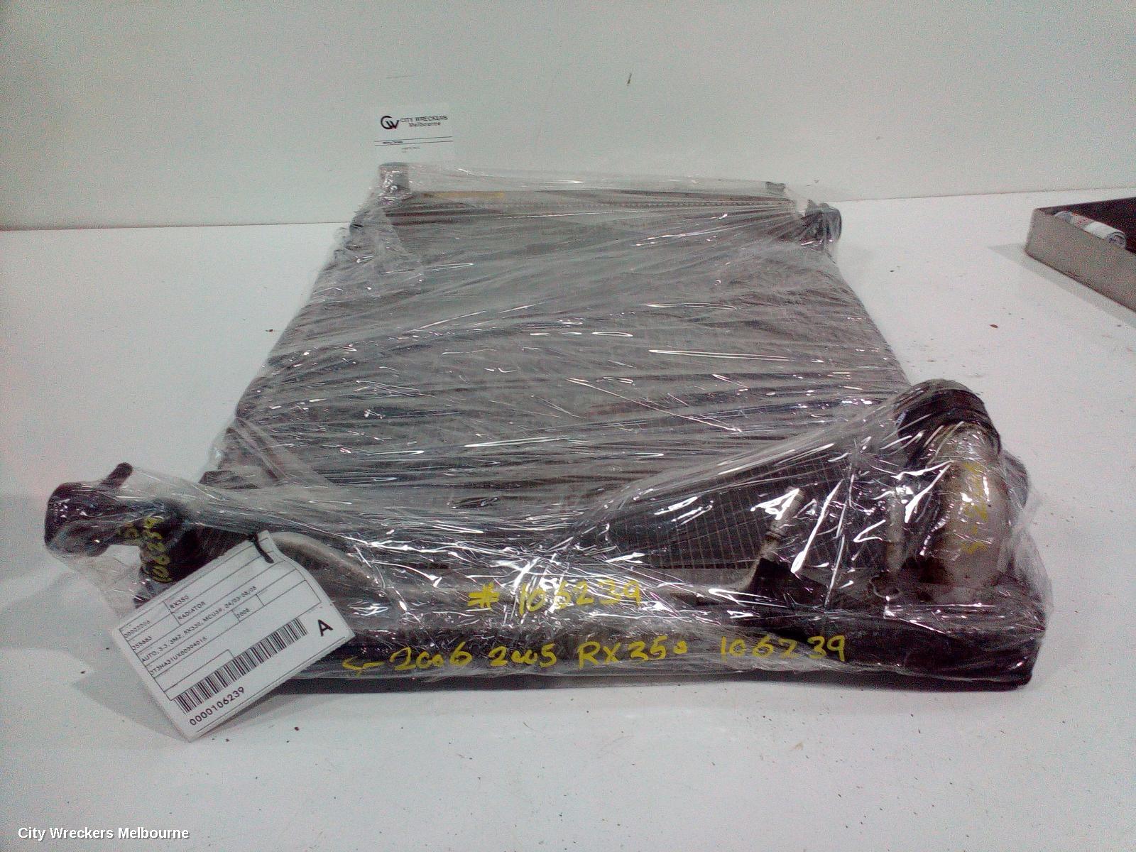 LEXUS RX SERIES RADIATOR, AUTO, 3.3, 3MZ, RX330, MCU3#, 04/2003 - 05/2005